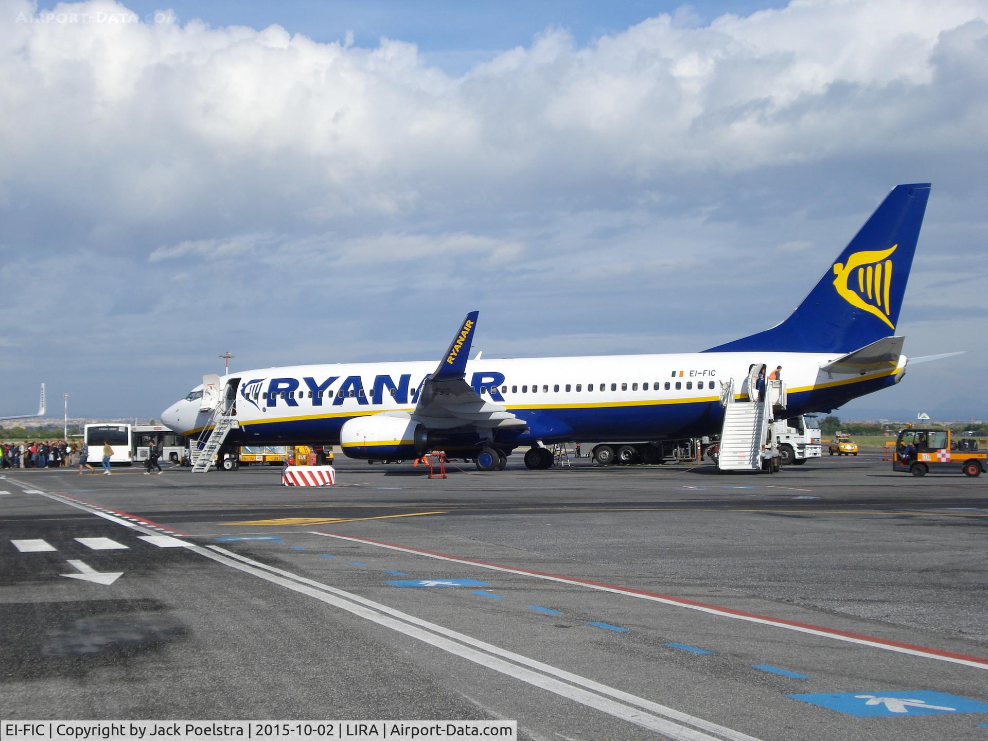 EI-FIC, 2015 Boeing 737-8AS C/N 44693, Ryanair EI-FIC at CIA