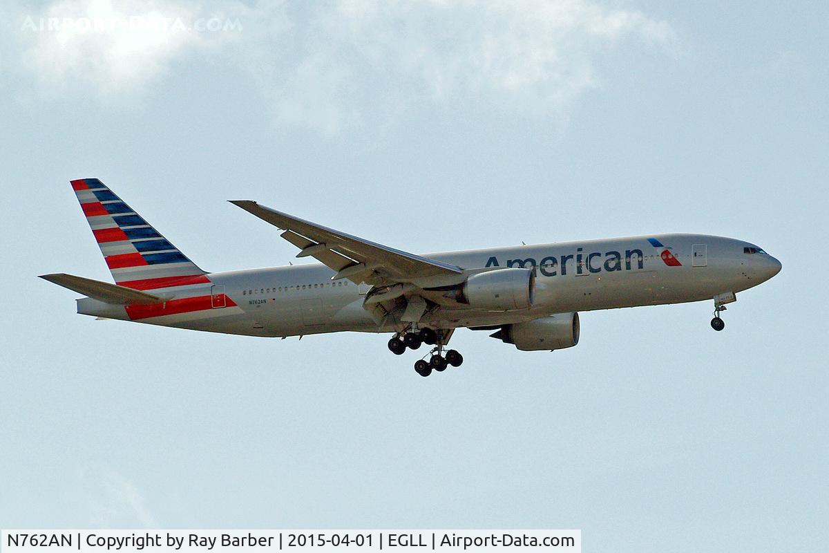 N762AN, 2002 Boeing 777-223 C/N 31479, Boeing 777-223ER [31479] (American Airlines) Home~G 01/04/2015