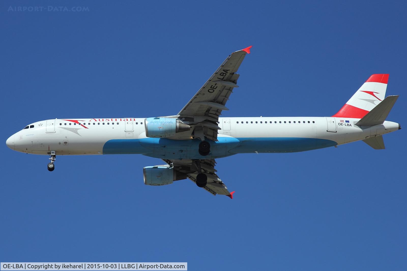 OE-LBA, 1995 Airbus A321-111 C/N 552, Landing from Vienna, Austria, on runway 30.