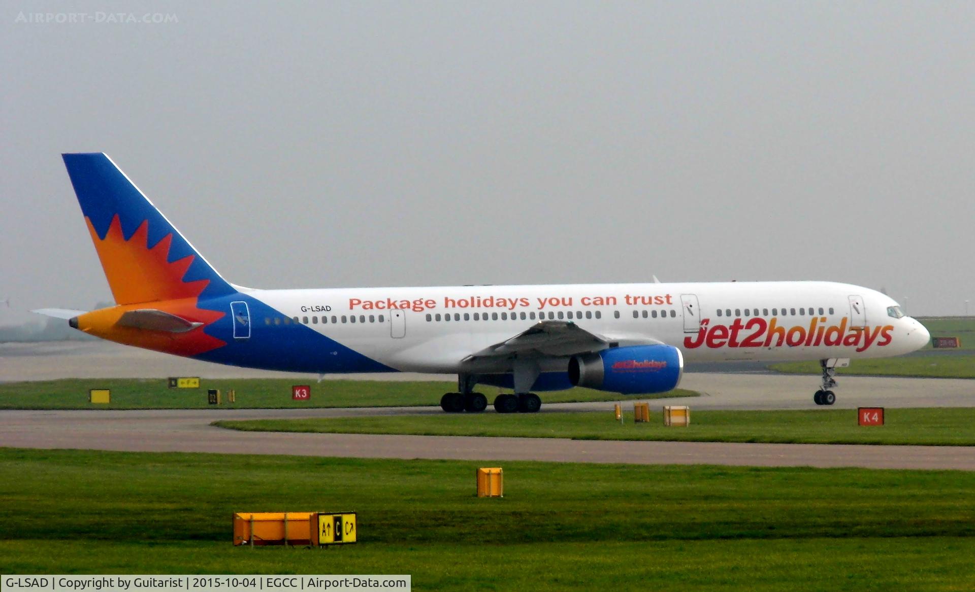 G-LSAD, 1989 Boeing 757-236 C/N 24397, At Manchester