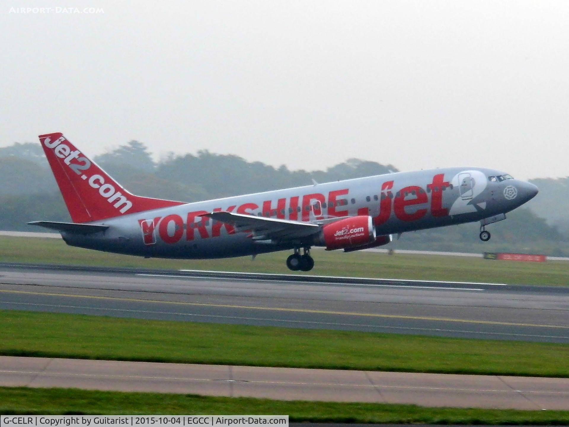 G-CELR, 1986 Boeing 737-330(QC) C/N 23523, At Manchester