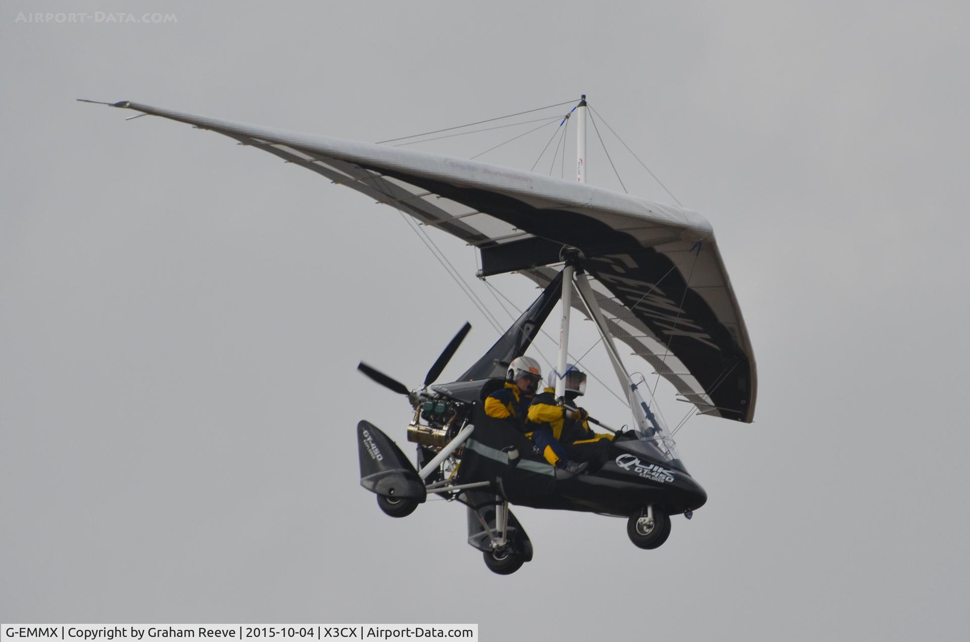G-EMMX, 2015 P&M Aviation Quik GT450 C/N 8721, Landing at Northrepps.