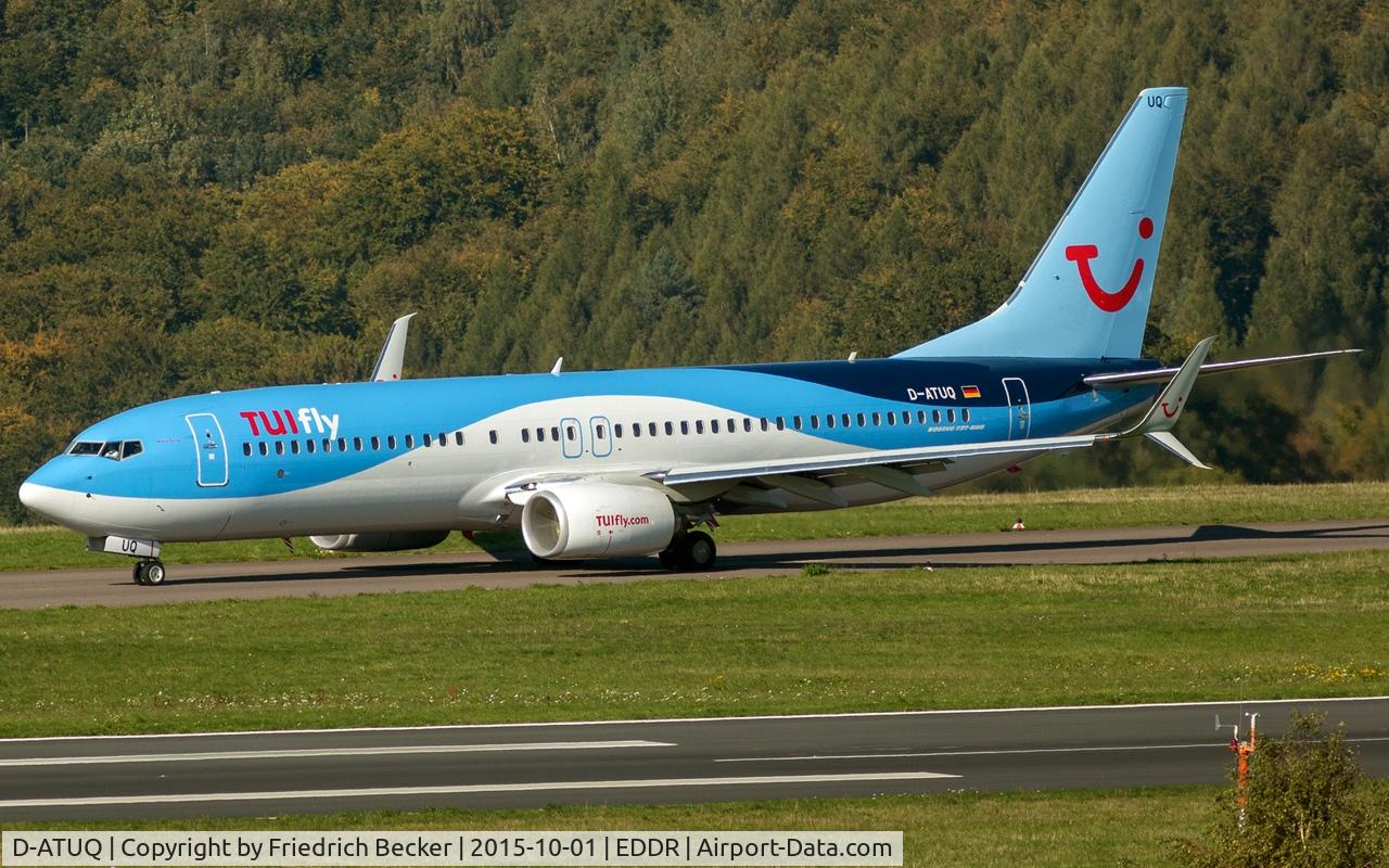 D-ATUQ, 2015 Boeing 737-8K5 C/N 41663, taxying to the active