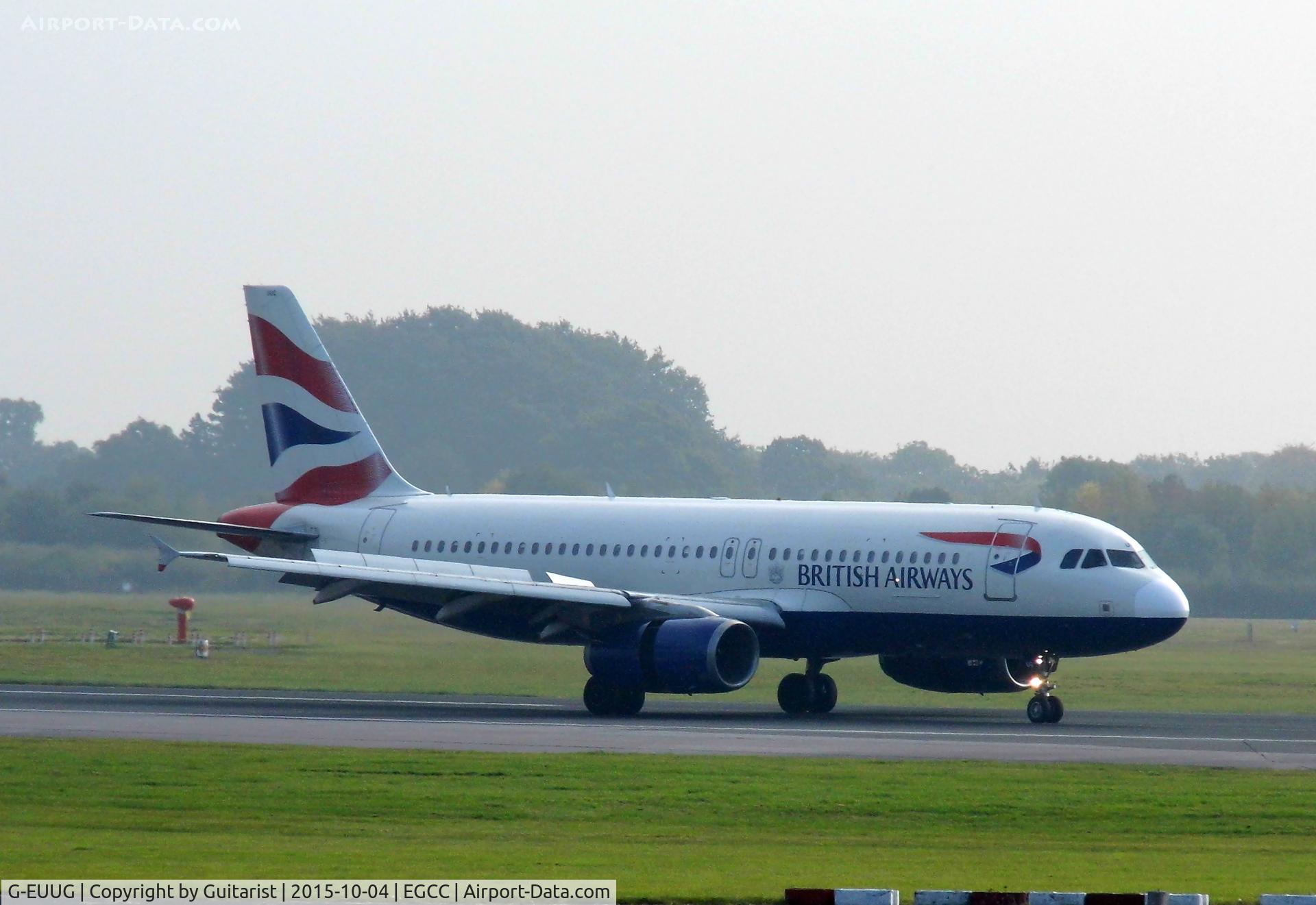 G-EUUG, 2002 Airbus A320-232 C/N 1829, At Manchester