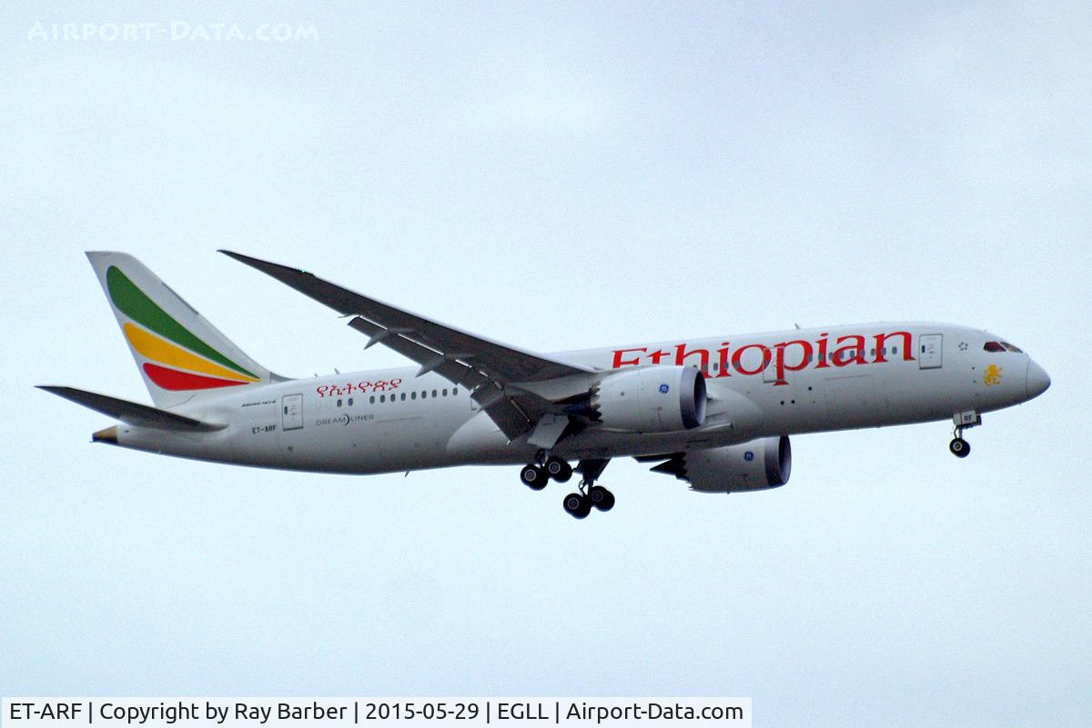 ET-ARF, 2014 Boeing 787-8 Dreamliner Dreamliner C/N 34752, Boeing 787-8 Dreamliner [34752] (Ethiopian Airlines) Home~G 29/05/2015. On approach 27L.
