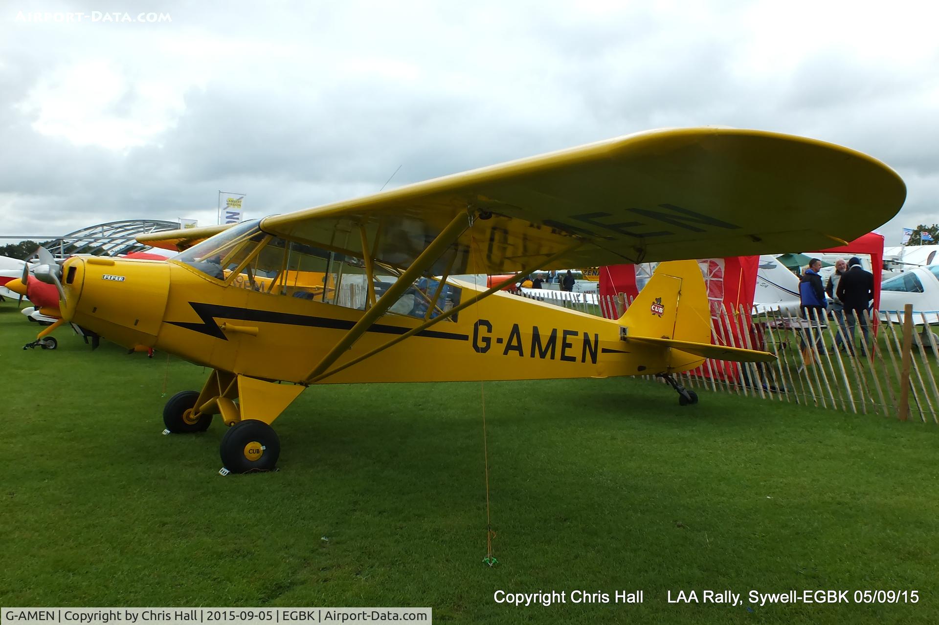 G-AMEN, 1952 Piper L-18C Super Cub C/N 18-1998, at the LAA Rally 2015, Sywell