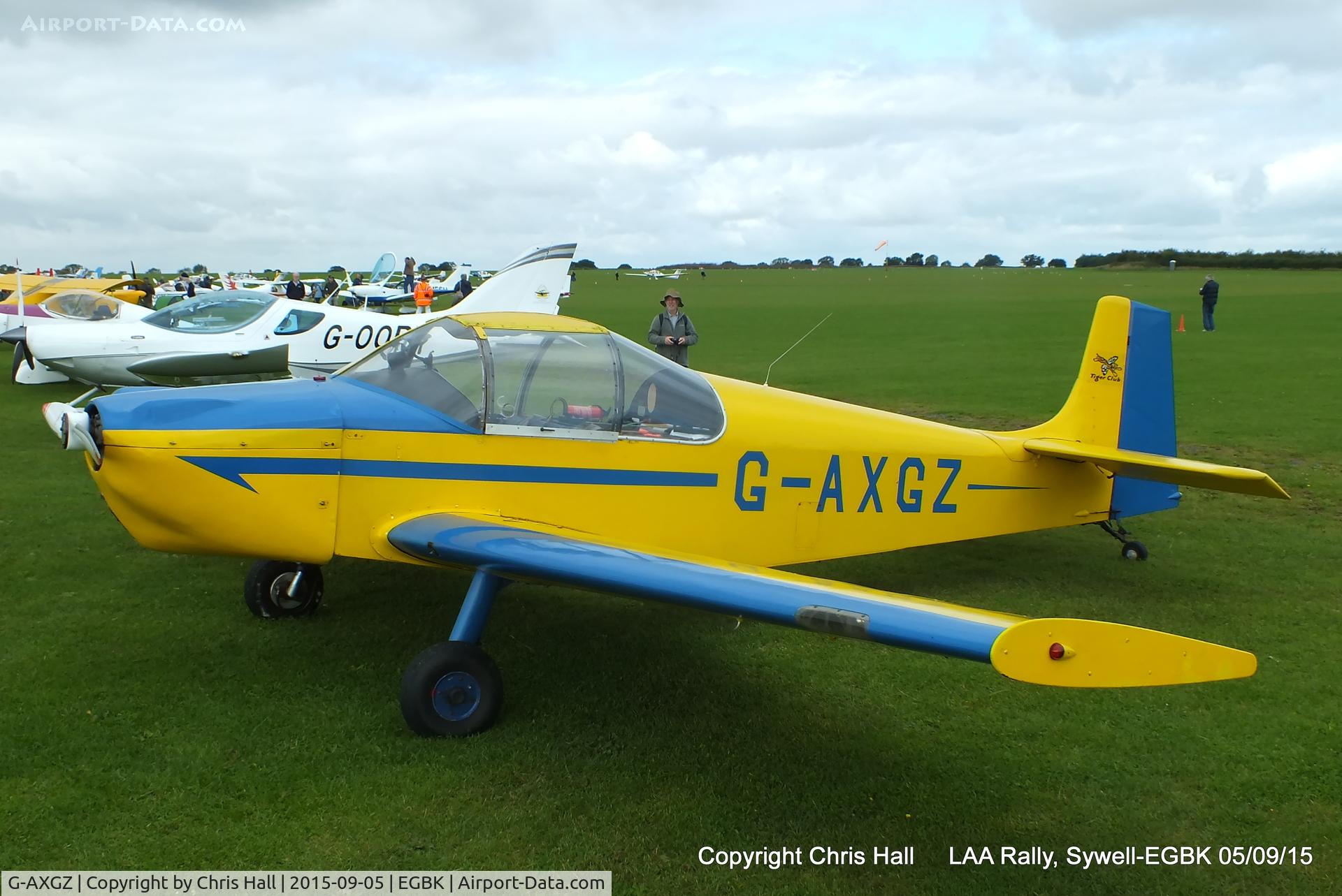 G-AXGZ, 1970 Rollason Druine D-62B Condor C/N RAE/643, at the LAA Rally 2015, Sywell