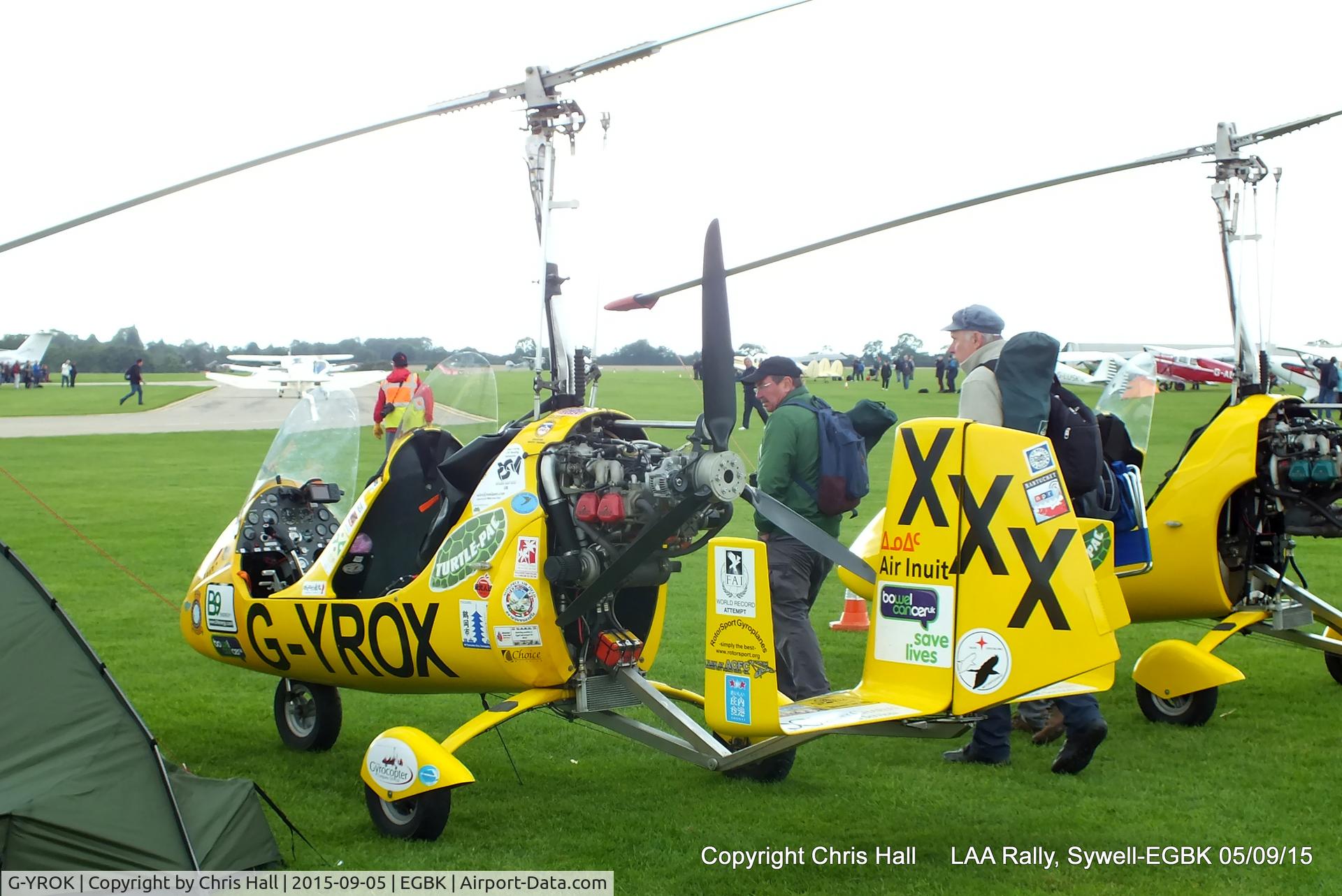 G-YROK, 2012 Magni Gyro M-16C Tandem Trainer C/N 16-12-6904, at the LAA Rally 2015, Sywell