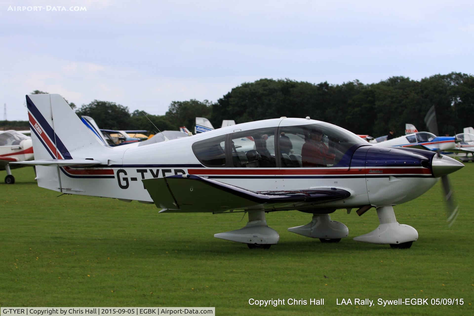 G-TYER, 2000 Robin DR-400-500 President C/N 21, at the LAA Rally 2015, Sywell