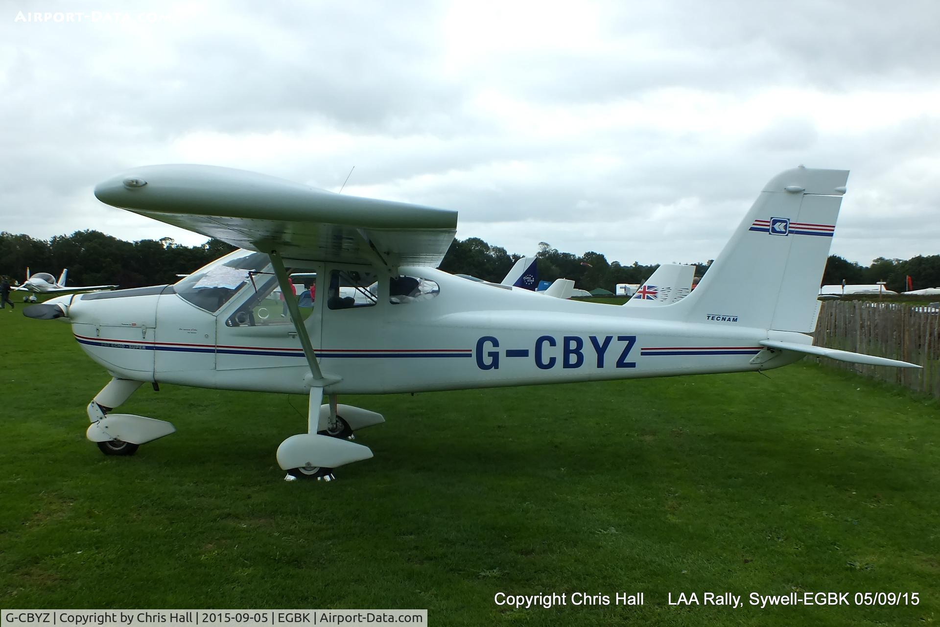 G-CBYZ, 2003 Tecnam P-92EA Echo Super C/N PFA 318A-13984, at the LAA Rally 2015, Sywell