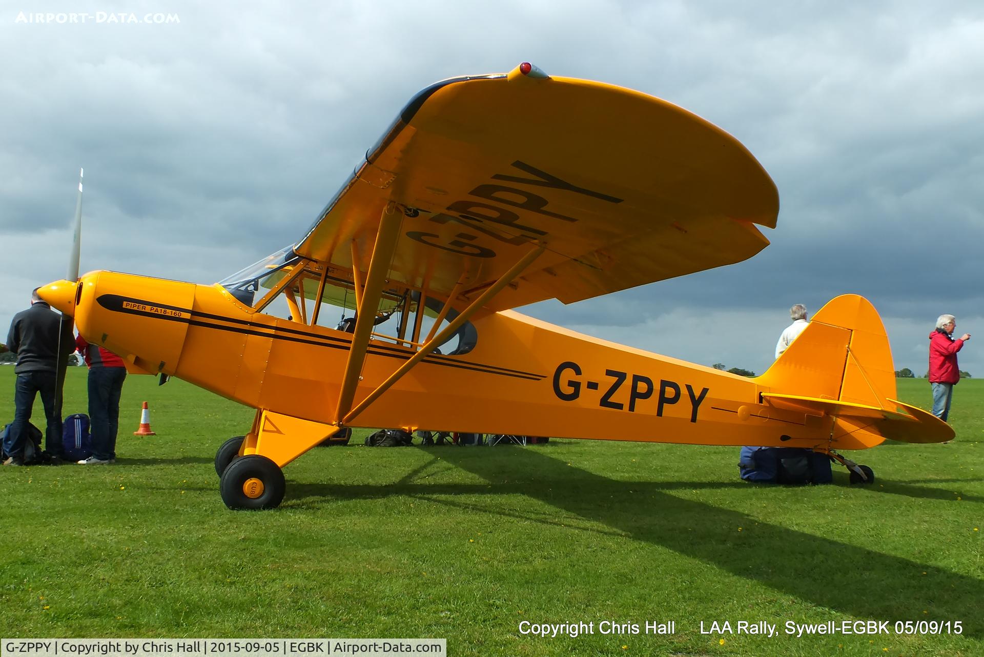 G-ZPPY, 1953 Piper L-18C Super Cub C/N 18-2065, at the LAA Rally 2015, Sywell