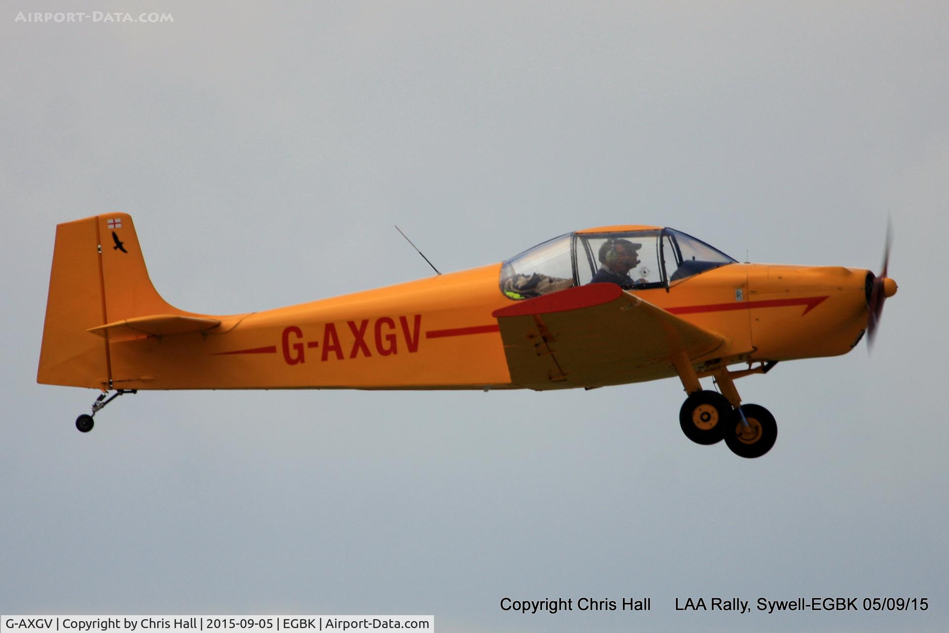 G-AXGV, 1970 Rollason Druine D-62B Condor C/N RAE/641, at the LAA Rally 2015, Sywell