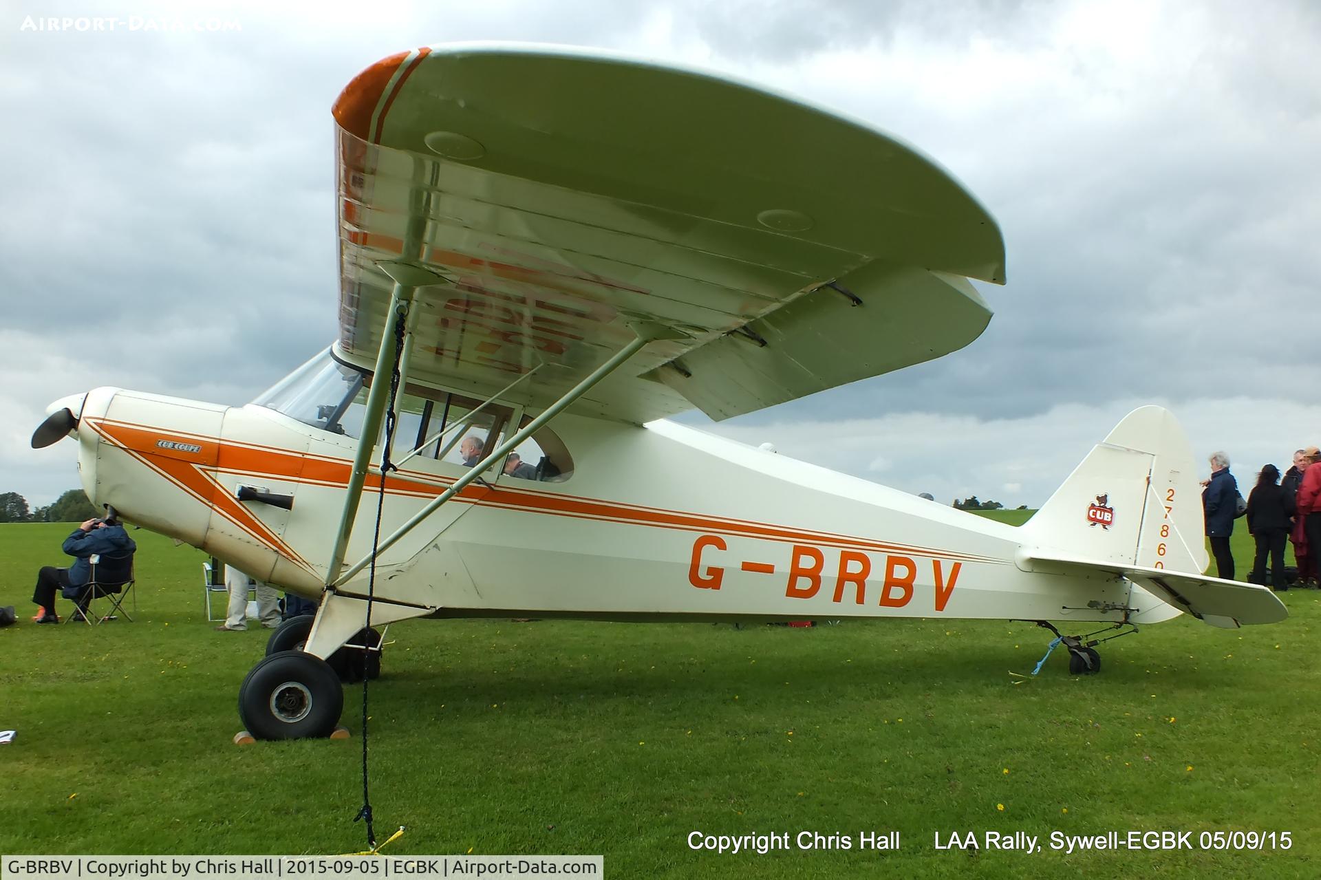 G-BRBV, 1941 Piper J-4A Cub Coupe C/N 4-1080, at the LAA Rally 2015, Sywell
