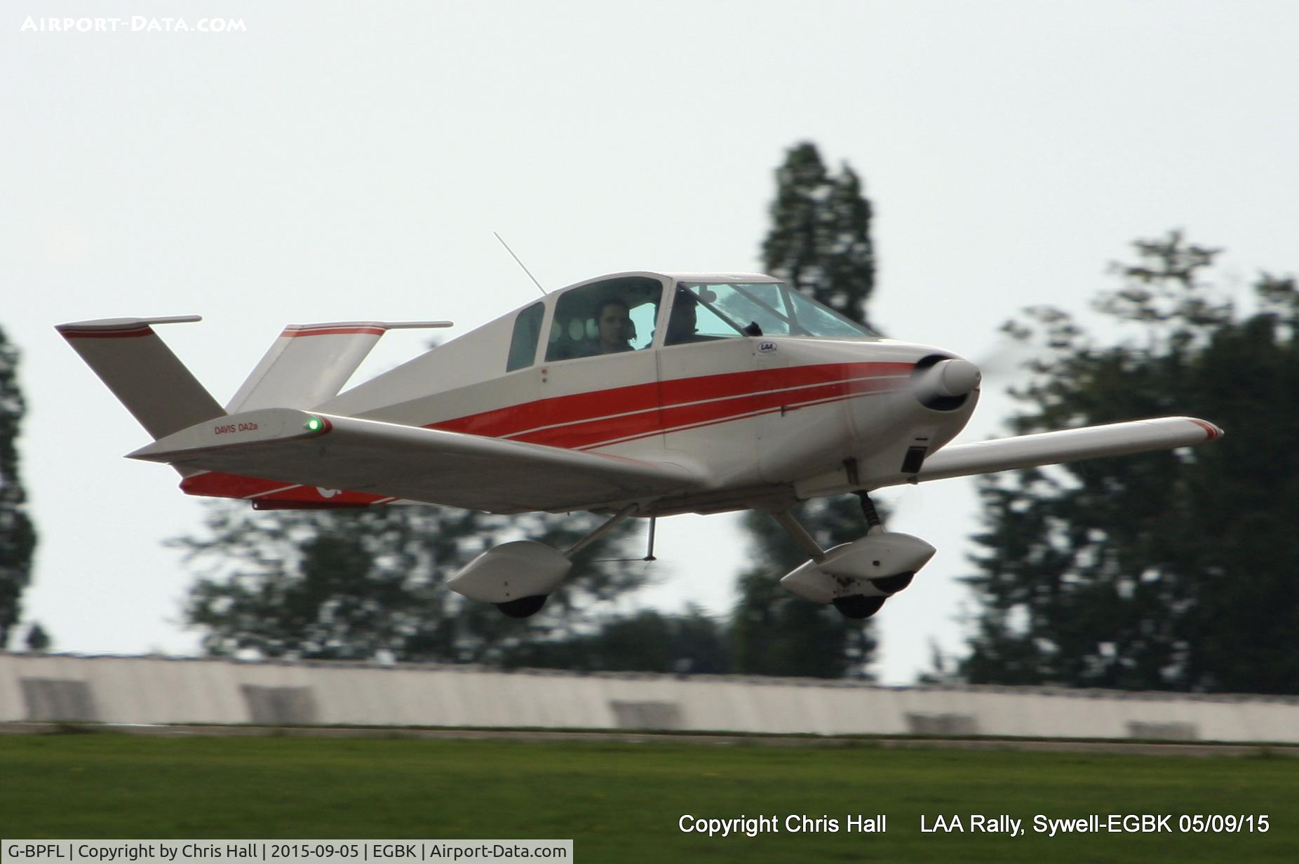 G-BPFL, 1973 Davis DA-2A C/N 051, at the LAA Rally 2015, Sywell