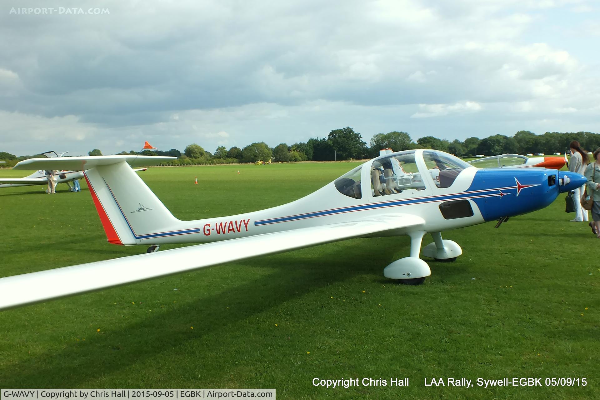 G-WAVY, 1985 Grob G-109B C/N 6374, at the LAA Rally 2015, Sywell