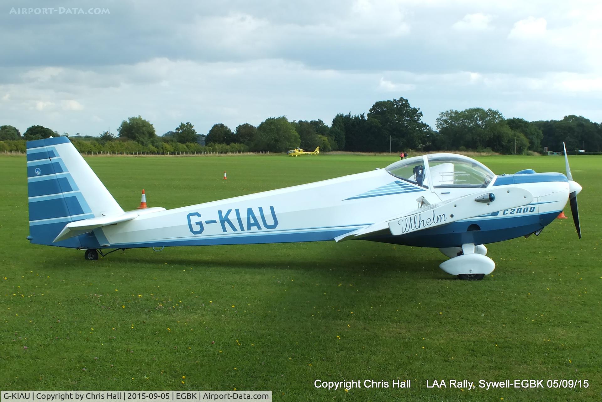 G-KIAU, 1989 Scheibe SF-25C Falke C/N 44461, at the LAA Rally 2015, Sywell