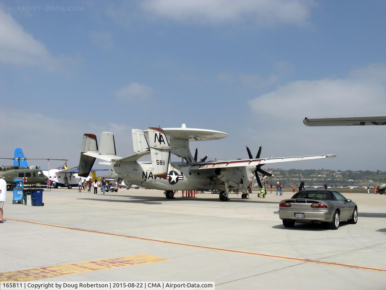 165811, Northrop Grumman E-2C Hawkeye C/N A-182, Northrop-Grumman E-2C HAWKEYE 2000, two Allison T-56-A-427 Turboshafts 5,100 ehp each, NP2000 8 blade props, of VAW-116 based at NAWS Point Mugu.