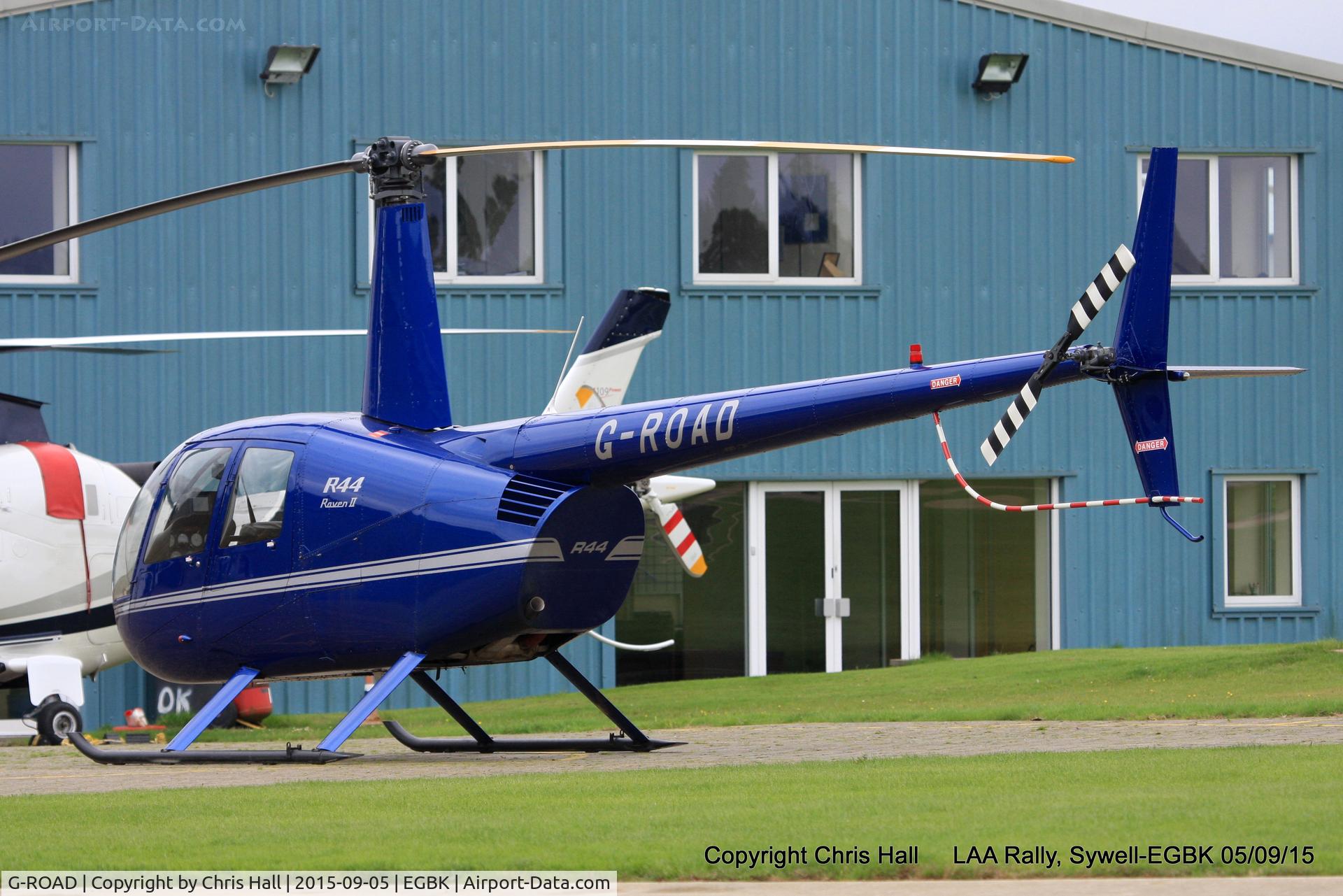 G-ROAD, 2007 Robinson R44 II C/N 11589, at the LAA Rally 2015, Sywell