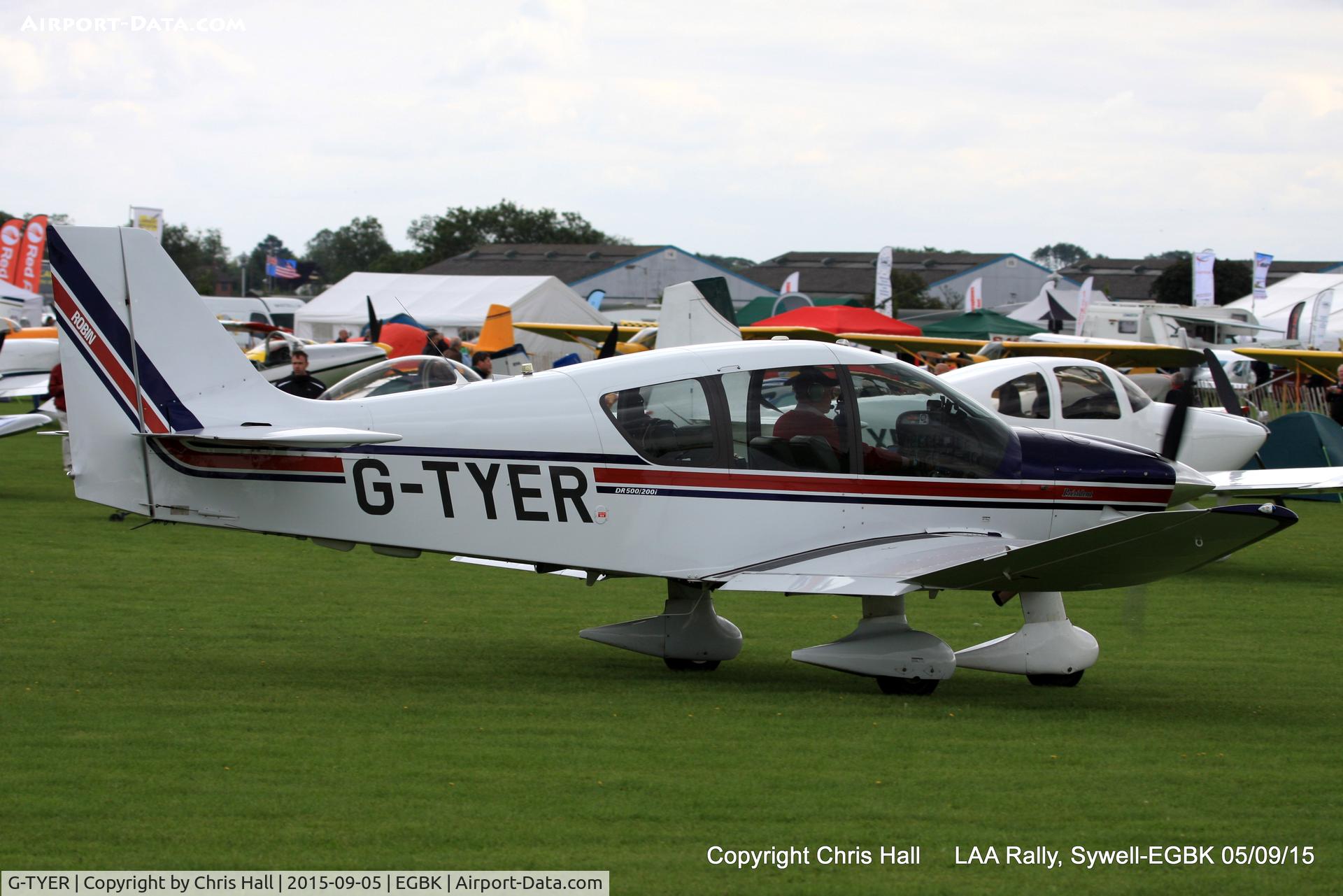 G-TYER, 2000 Robin DR-400-500 President C/N 21, at the LAA Rally 2015, Sywell