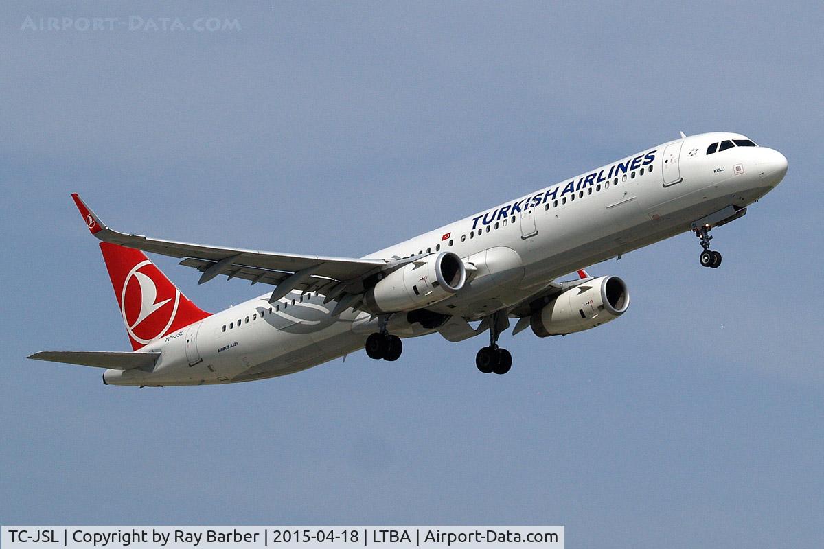 TC-JSL, 2011 Airbus A321-231 C/N 5667, Airbus A321-231(SL) [5667] (THY Turkish Airlines) Istanbul-Ataturk~TC 18/04/2015
