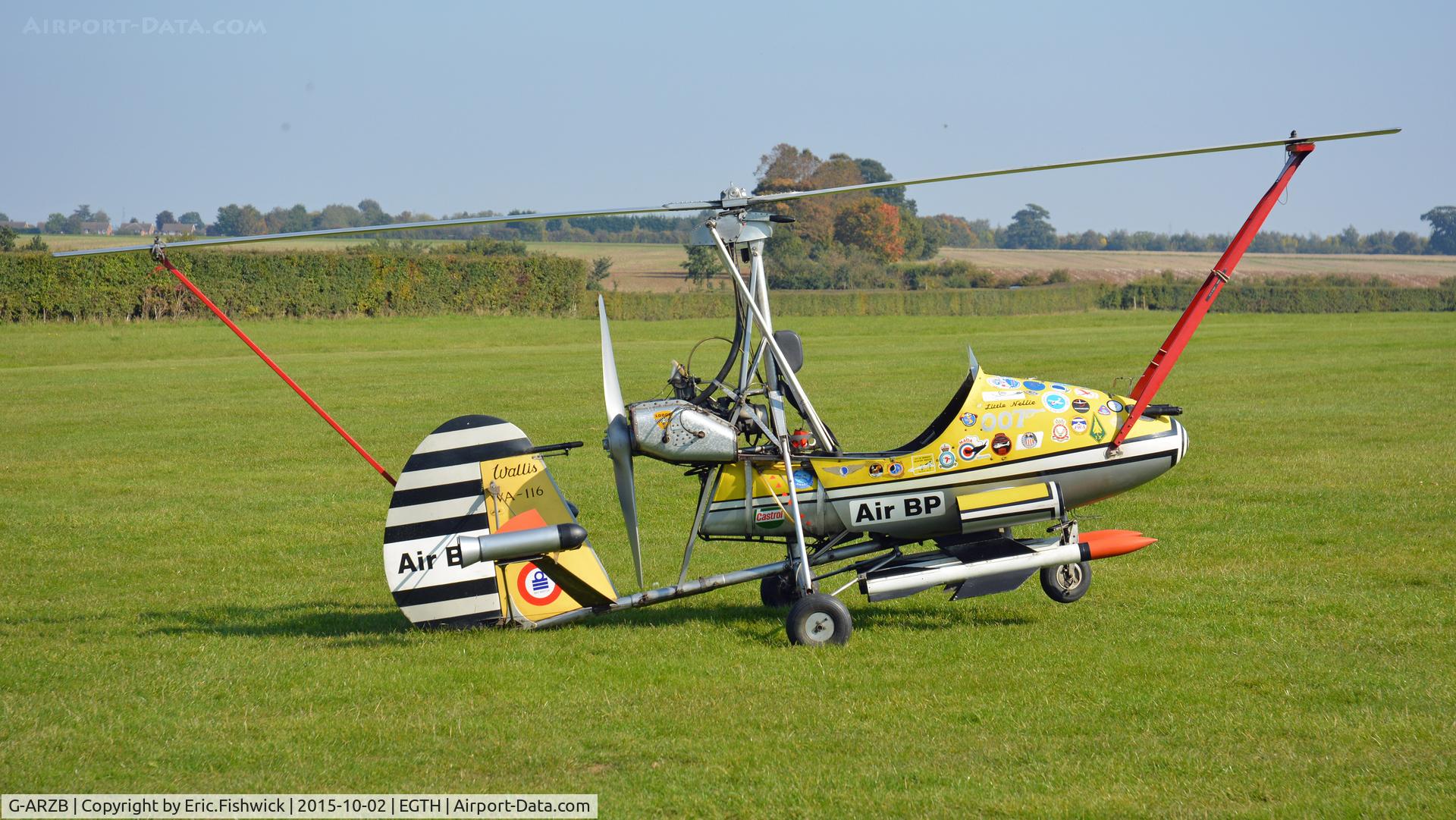 G-ARZB, 1962 Wallis WA116 Series 1 C/N B.203, x. The famous 'Little Nellie' now residing at The Shuttleworth Collection, Old Warden, Biggleswade, Bedfordshire.