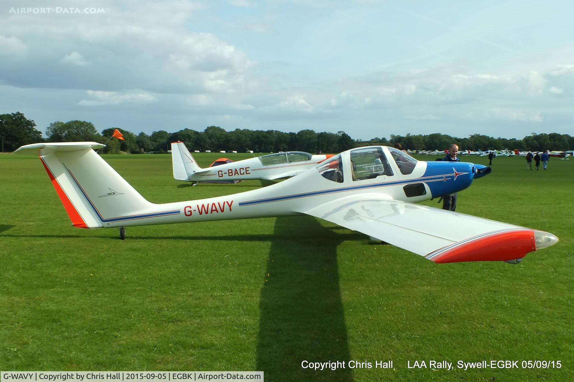 G-WAVY, 1985 Grob G-109B C/N 6374, at the LAA Rally 2015, Sywell