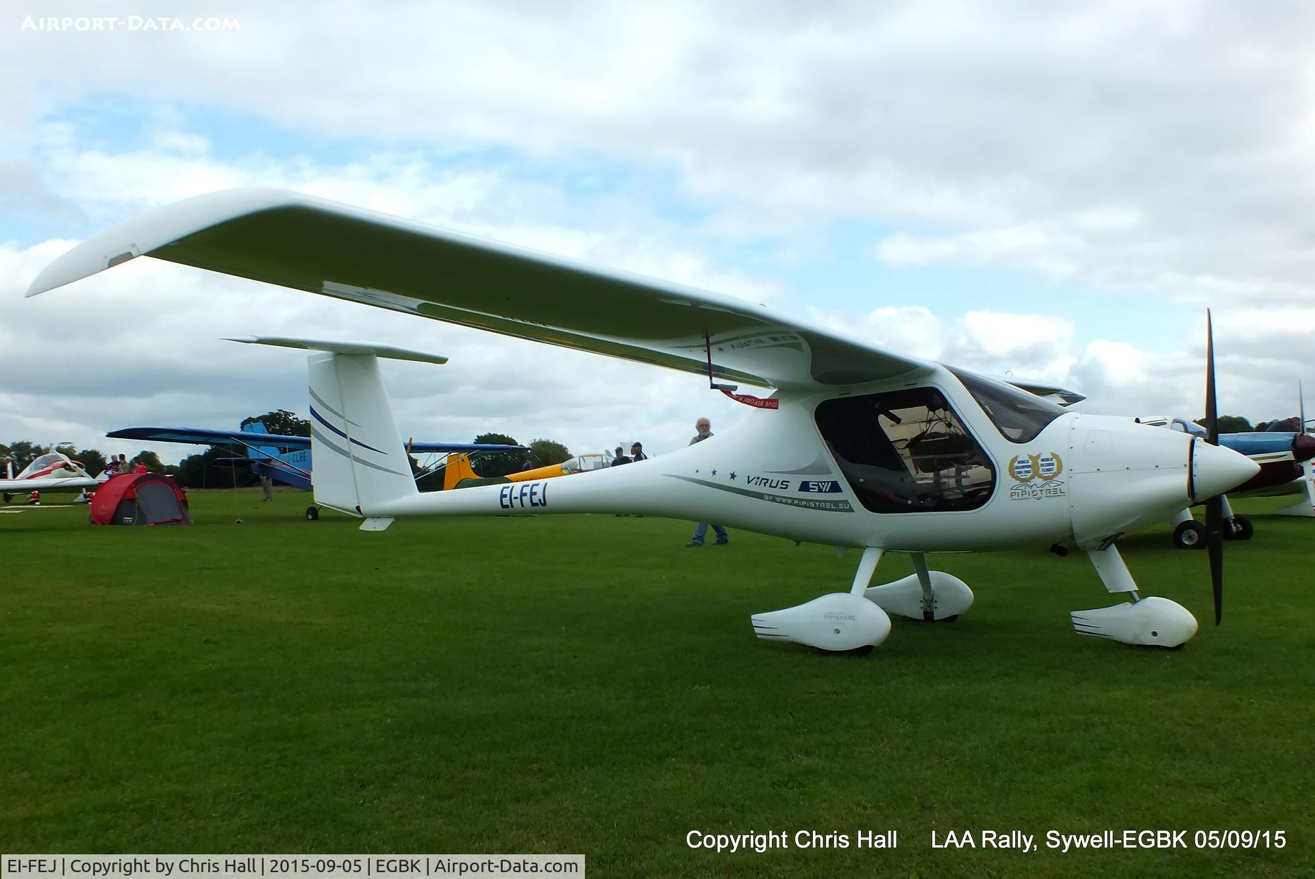 EI-FEJ, 2014 Pipistrel Virus 912 C/N 513SW912UL, at the LAA Rally 2015, Sywell