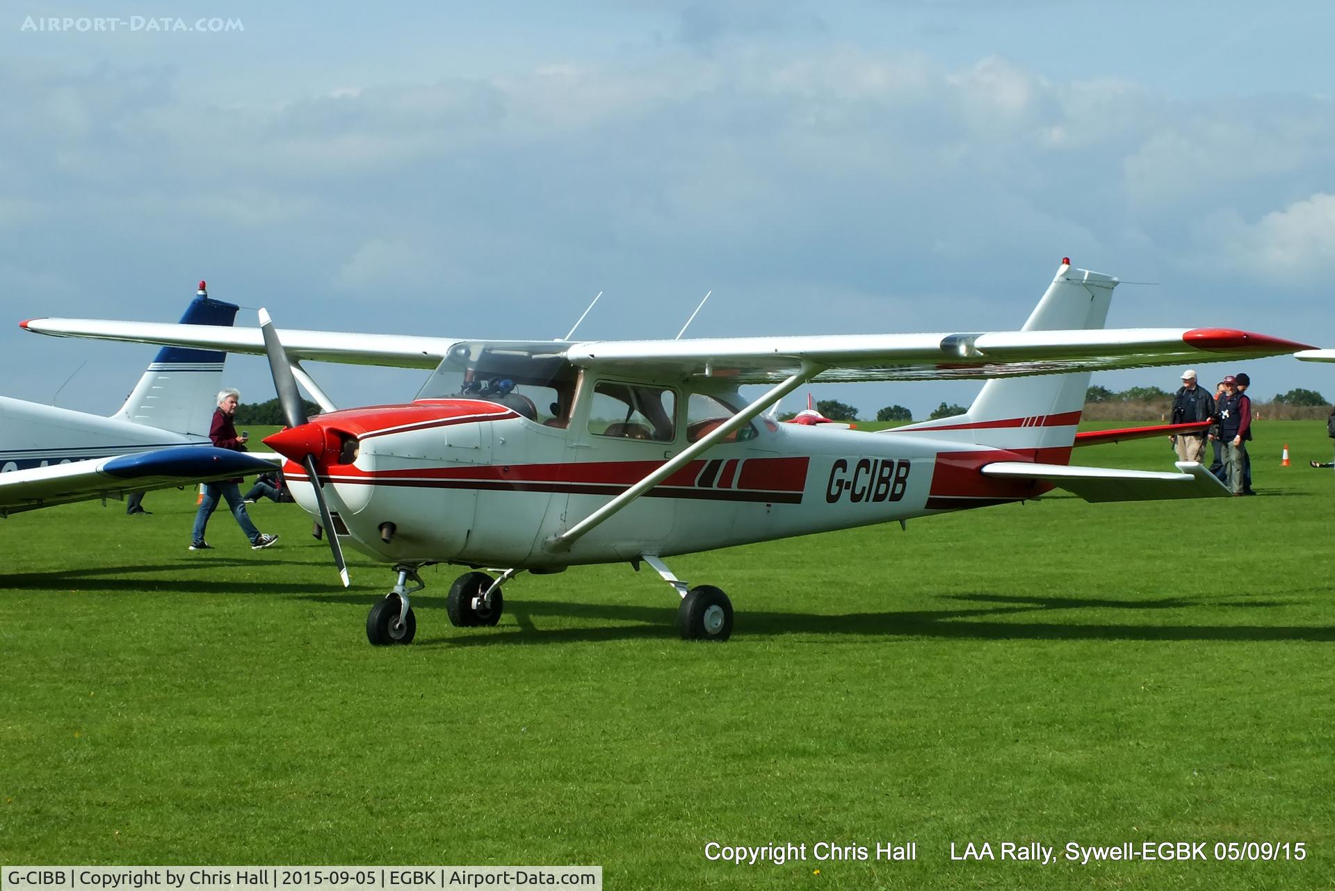 G-CIBB, 1966 Reims F172H Skyhawk Skyhawk C/N 324, at the LAA Rally 2015, Sywell