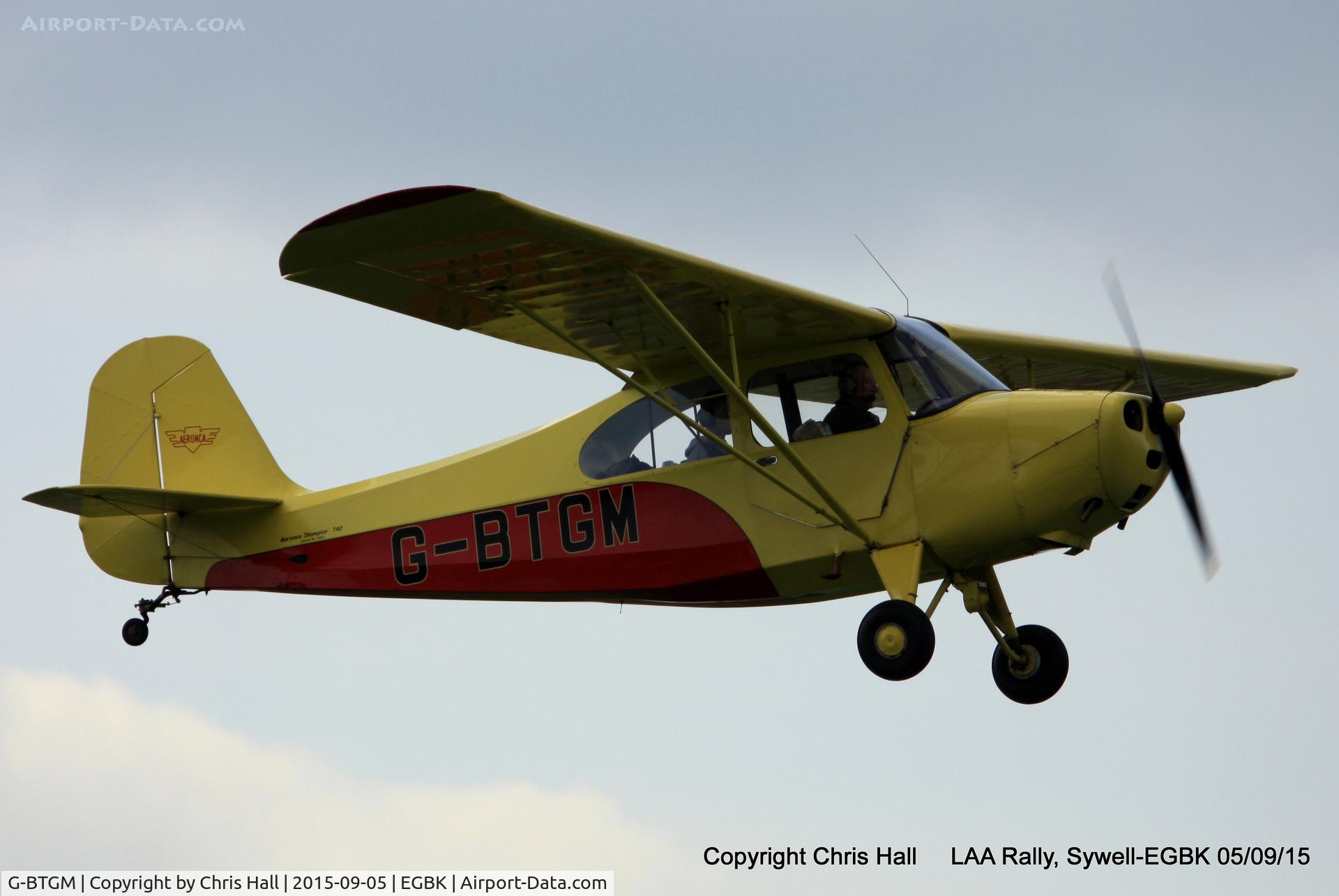 G-BTGM, 1946 Aeronca 7AC Champion C/N 7AC-3665, at the LAA Rally 2015, Sywell