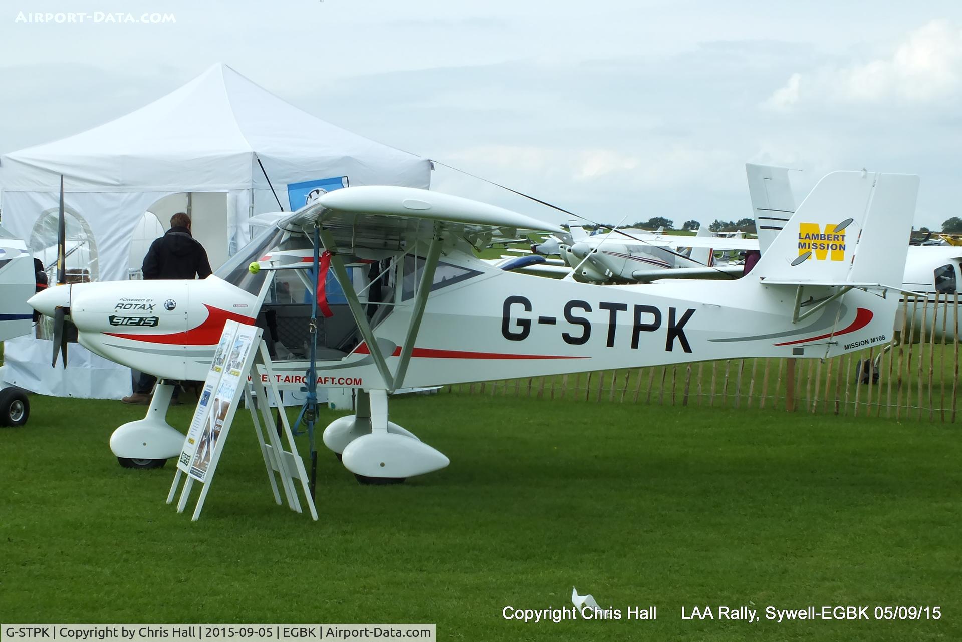 G-STPK, 2012 Lambert Mission M108 C/N LAA 370-15092, at the LAA Rally 2015, Sywell