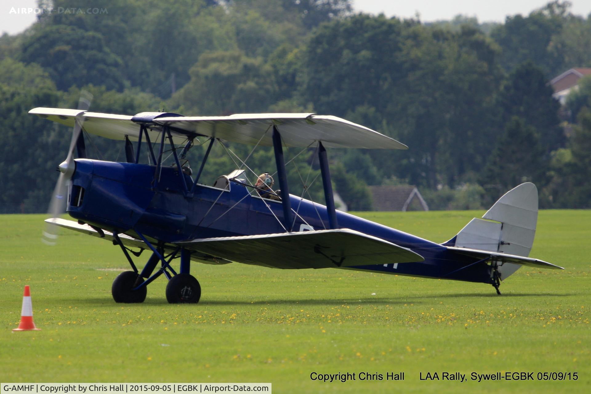 G-AMHF, 1940 De Havilland DH-82A Tiger Moth II C/N 83026, at the LAA Rally 2015, Sywell