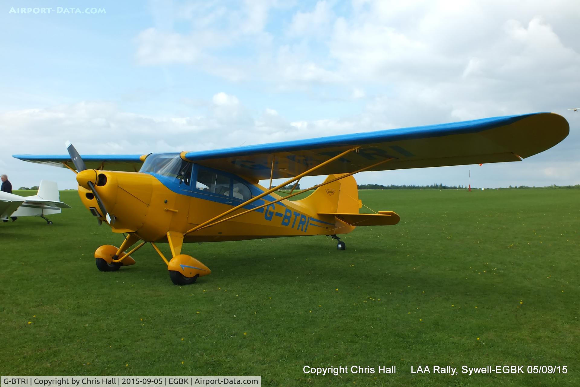 G-BTRI, 1948 Aeronca 11CC Super Chief C/N 11CC-246, at the LAA Rally 2015, Sywell