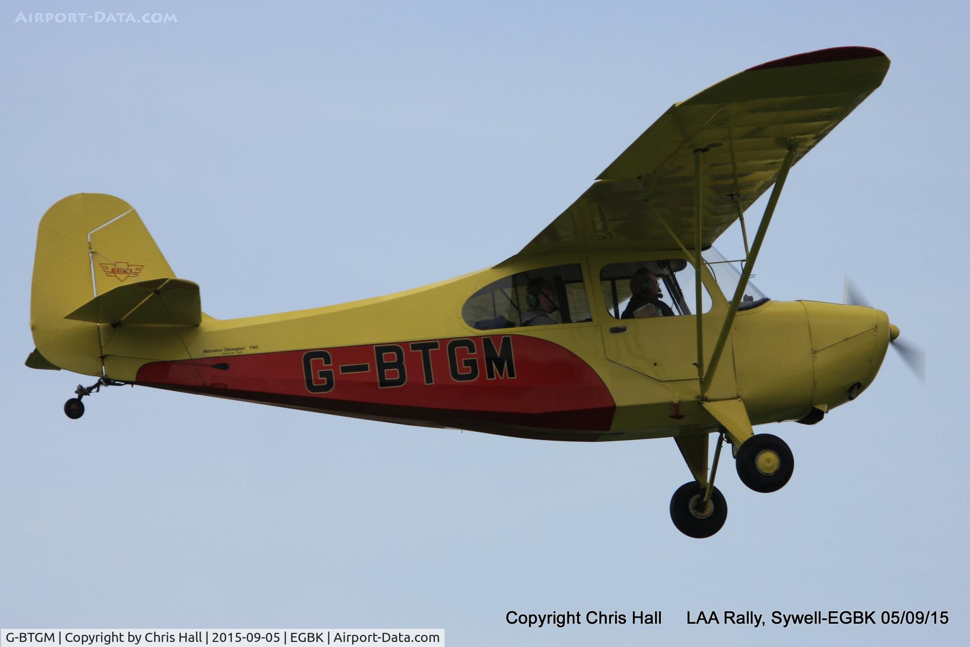 G-BTGM, 1946 Aeronca 7AC Champion C/N 7AC-3665, at the LAA Rally 2015, Sywell