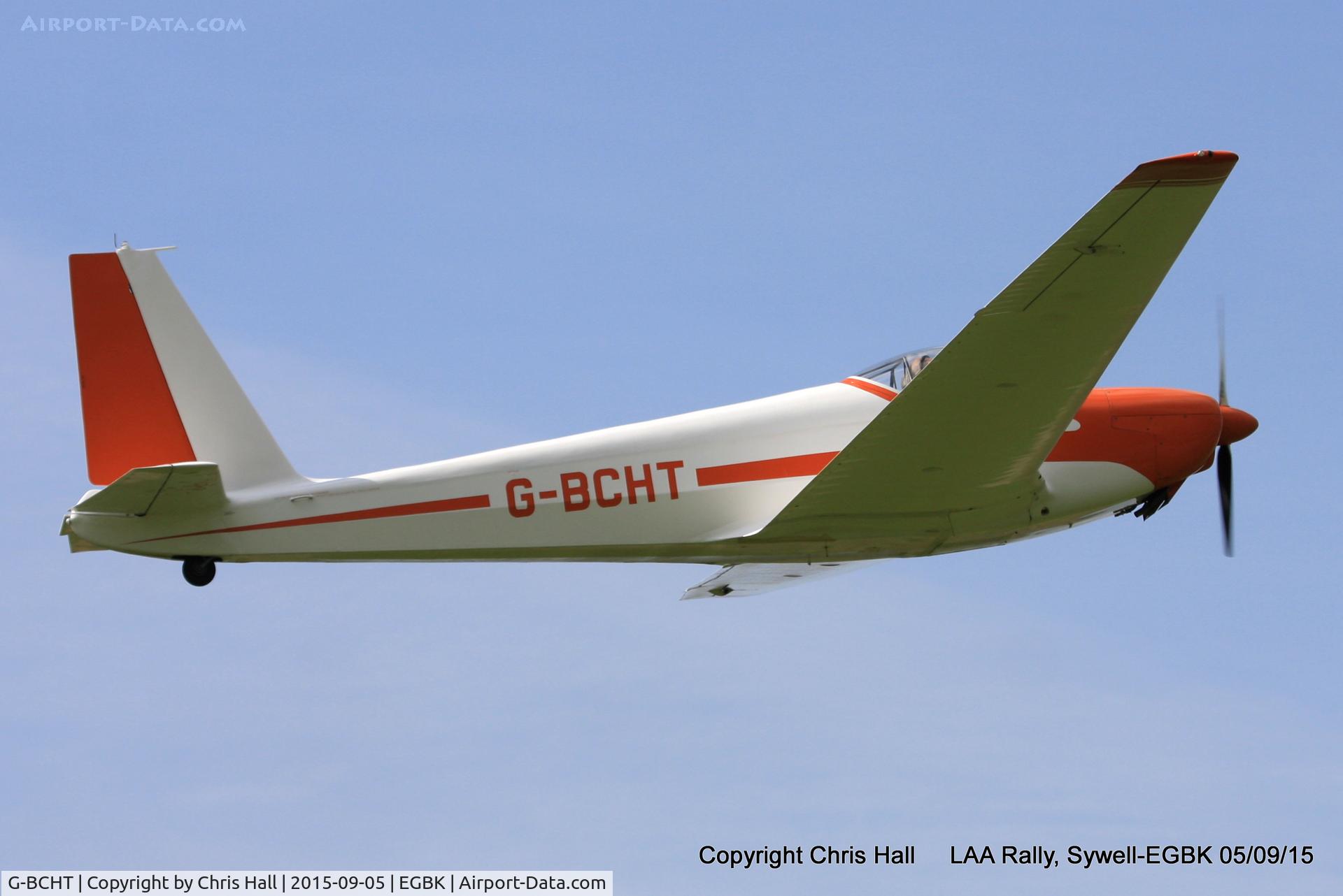 G-BCHT, 1974 Schleicher ASK-16 C/N 16021, at the LAA Rally 2015, Sywell