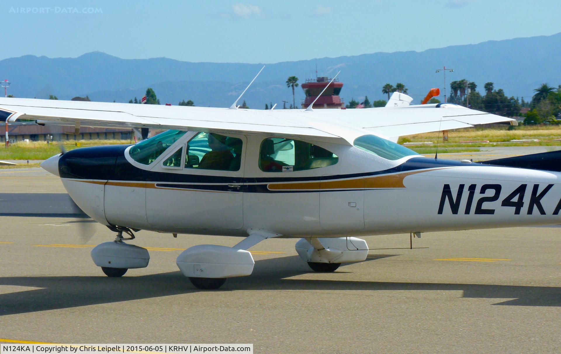 N124KA, 1974 Cessna 177B Cardinal C/N 17702181, Texas-based 1974 Cessna 177B taxing out for departure back to Texas at Reid Hillview Airport, San Jose, CA.
