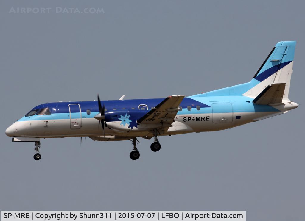 SP-MRE, 1989 Saab 340A C/N 340A-151, Landing rwy 32L without Leon Air patch...