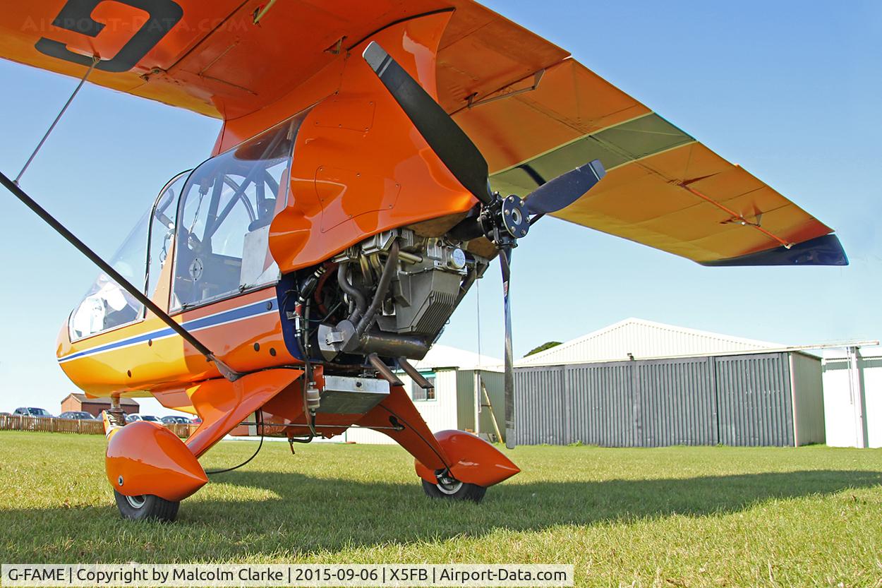 G-FAME, 1997 CFM Starstreak Shadow SA-II C/N PFA 206A-12973, CFM Starstreak Shadow SA-II, Fishburn Airfield, September 6th 2015.