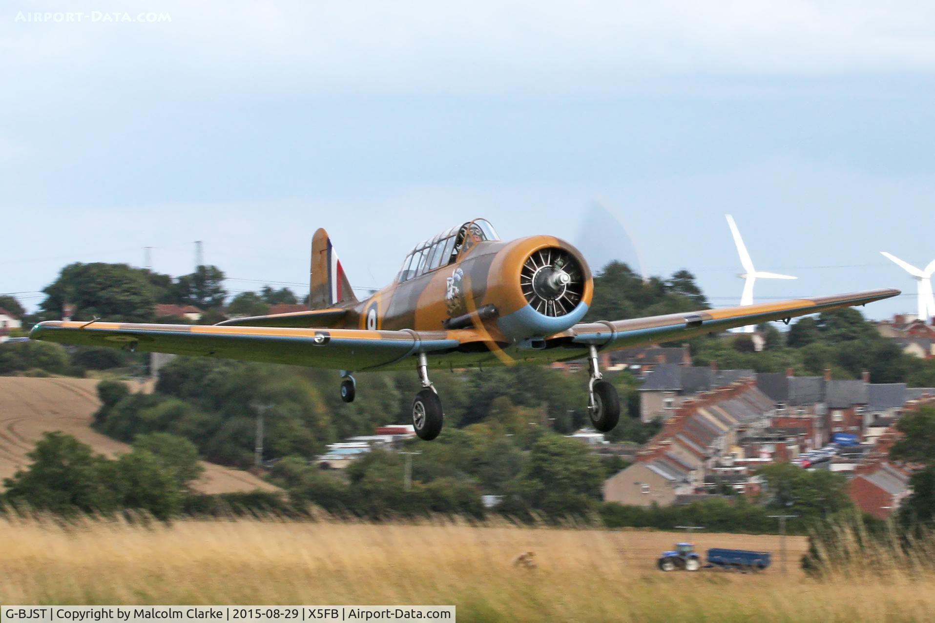 G-BJST, 1953 Canadian Car & Foundry T-6H Harvard Mk.4M C/N 14A-2429, Canadian Car & Foundry T-6H Harvard Mk4M, Fishburn Airfield, August 29th 2015.