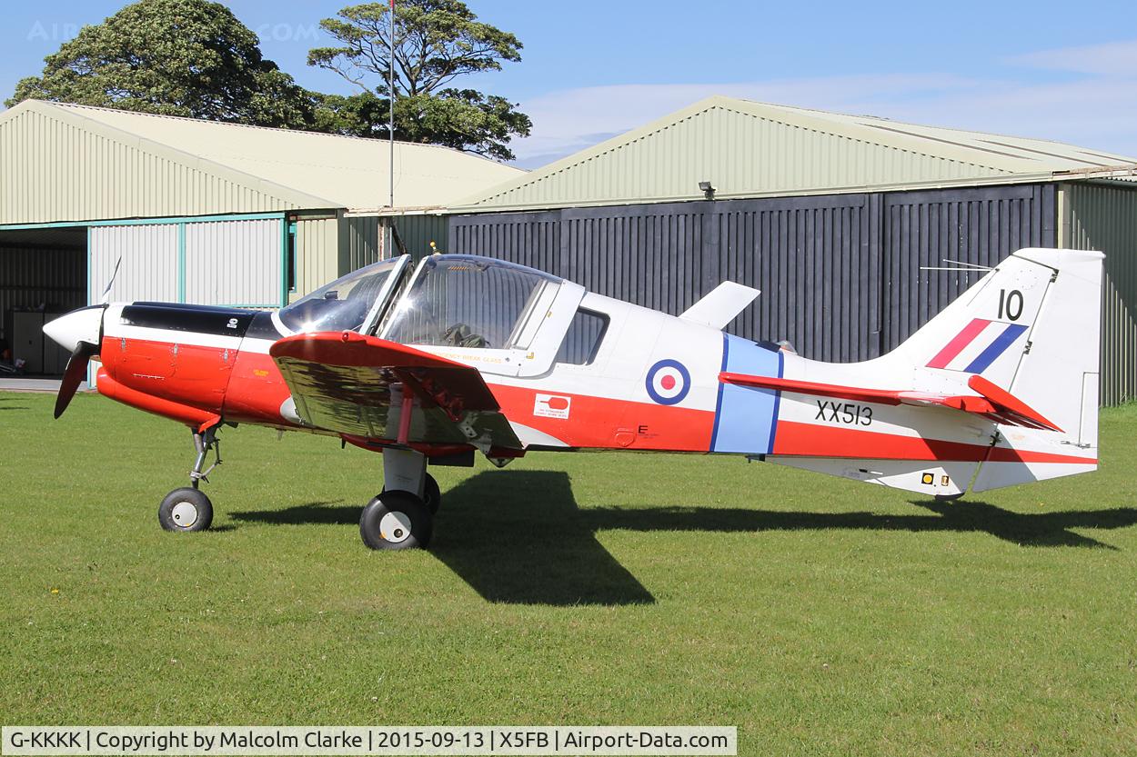 G-KKKK, 1973 Scottish Aviation Bulldog T.1 C/N BH120/199, Scottish Aviation Bulldog T.1, Fishburn Airfield, September 13th 2015.