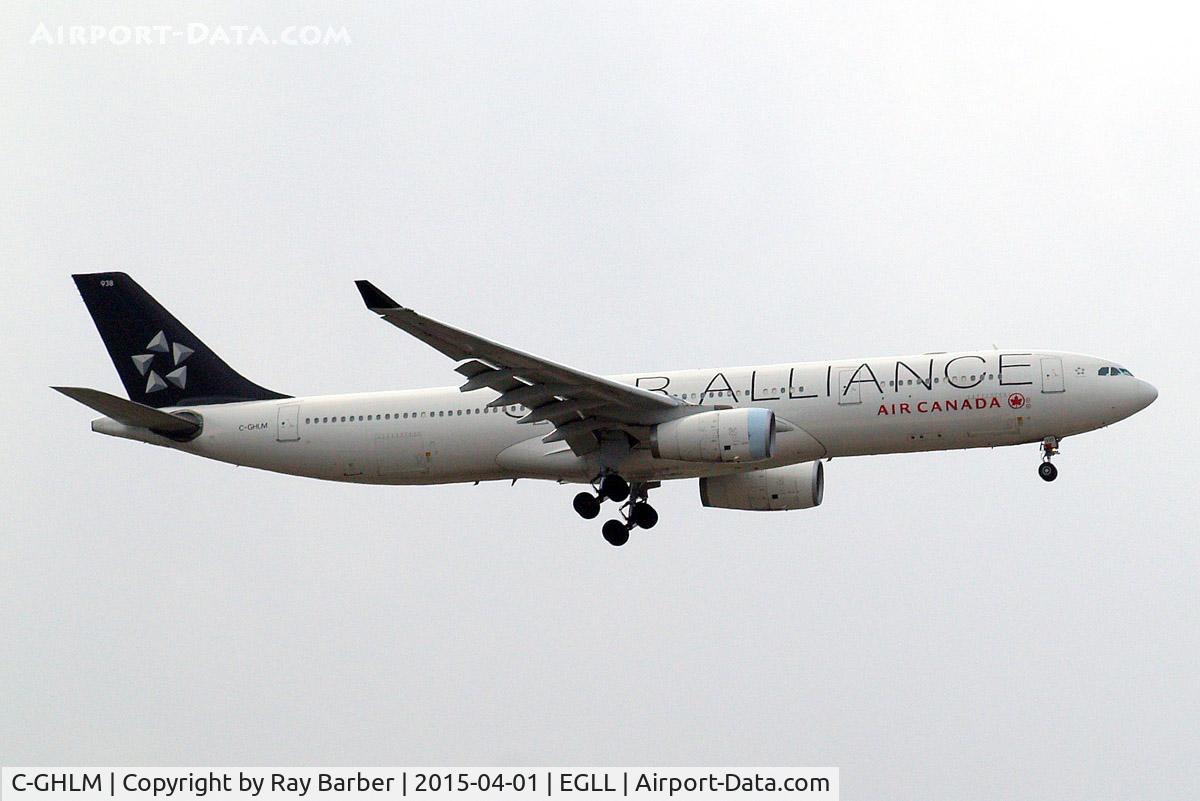 C-GHLM, 2001 Airbus A330-343 C/N 0419, Airbus A330-343X [419] (Air Canada) Home~G 01/04/2015. On approach 27L.