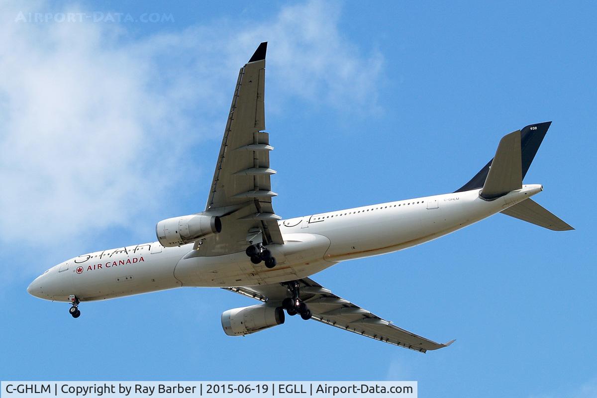 C-GHLM, 2001 Airbus A330-343 C/N 0419, Airbus A330-343X [419] (Air Canada) Home~G 19/06/2015. On approach 27R.