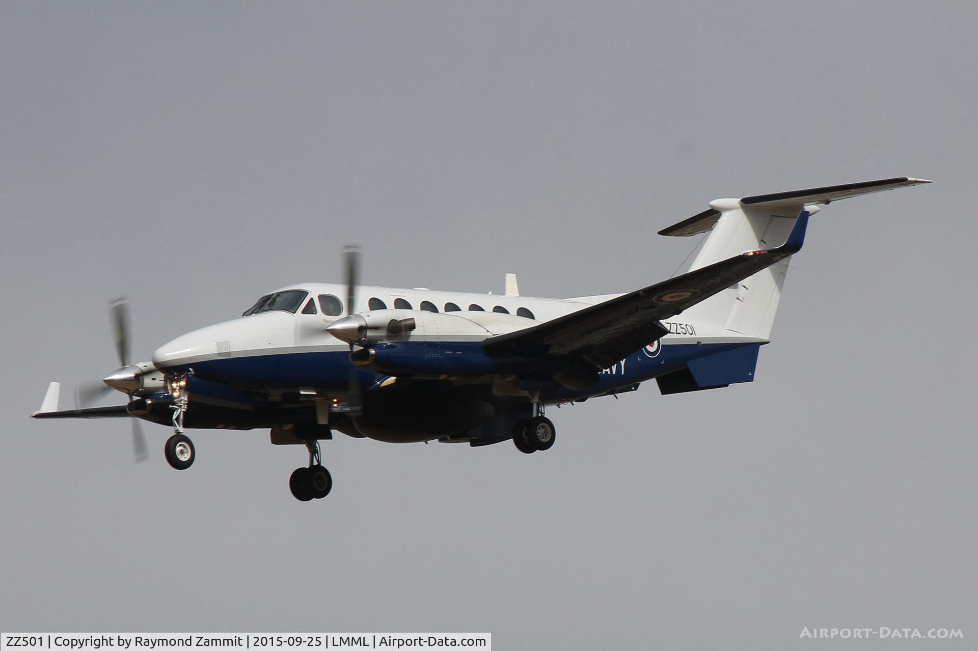 ZZ501, 2008 Hawker Beechcraft B350CER Avenger T1 C/N FL618, Hawker Beechcraft B350CER Avenger T1 ZZ501 Royal Navy
