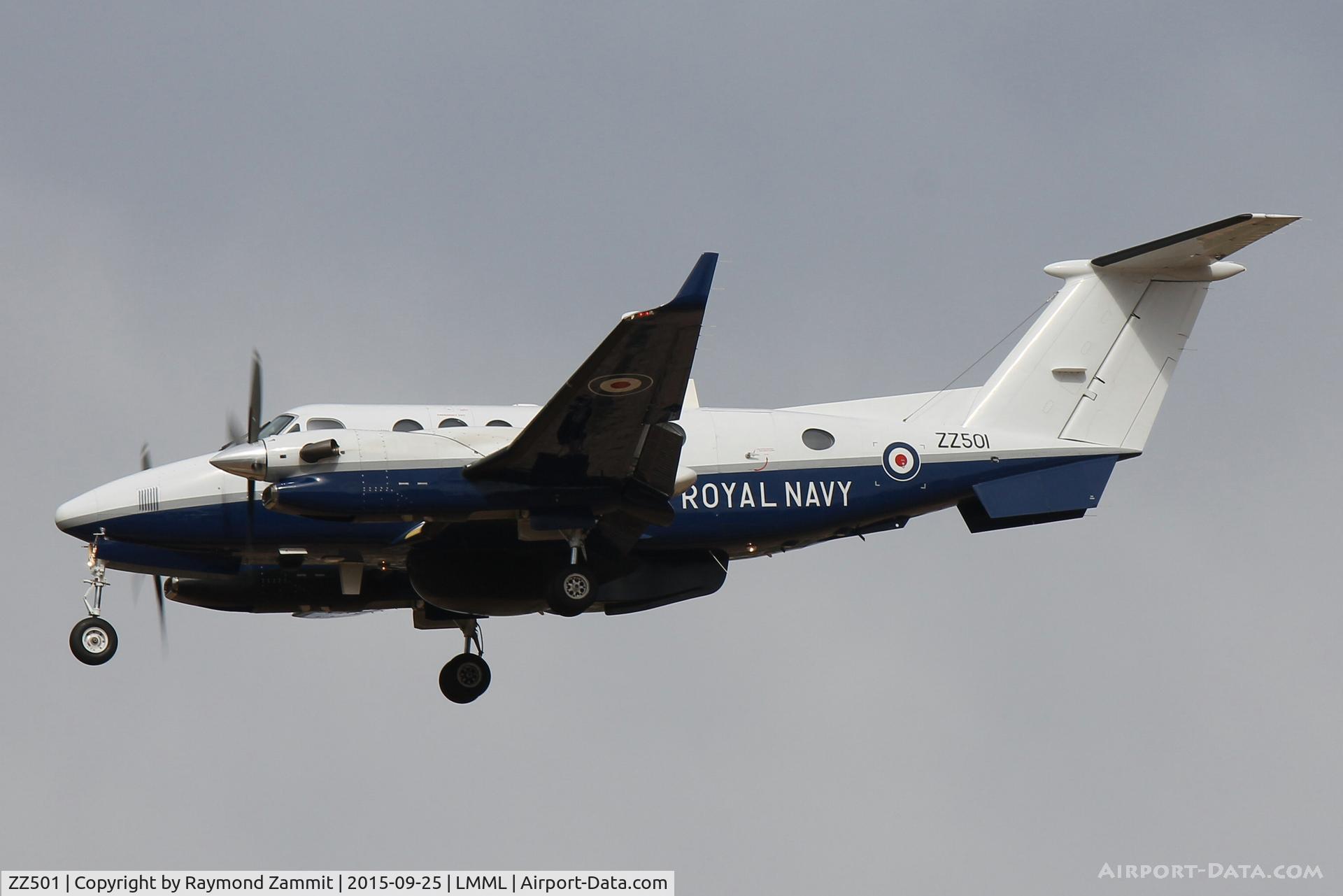 ZZ501, 2008 Hawker Beechcraft B350CER Avenger T1 C/N FL618, Hawker Beechcraft B350CER Avenger T1 ZZ501 Royal Navy