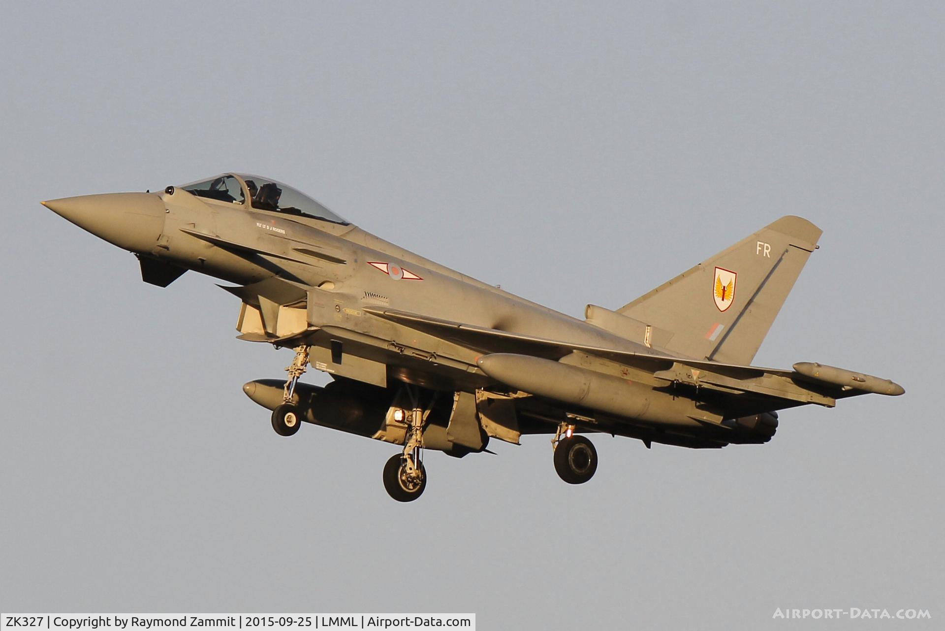 ZK327, 2011 Eurofighter EF-2000 Typhoon FGR4 C/N BS088/333, Eurofighter EF2000 Typhoon FGR4 ZK327/FR of 1Sqd Royal Air Force