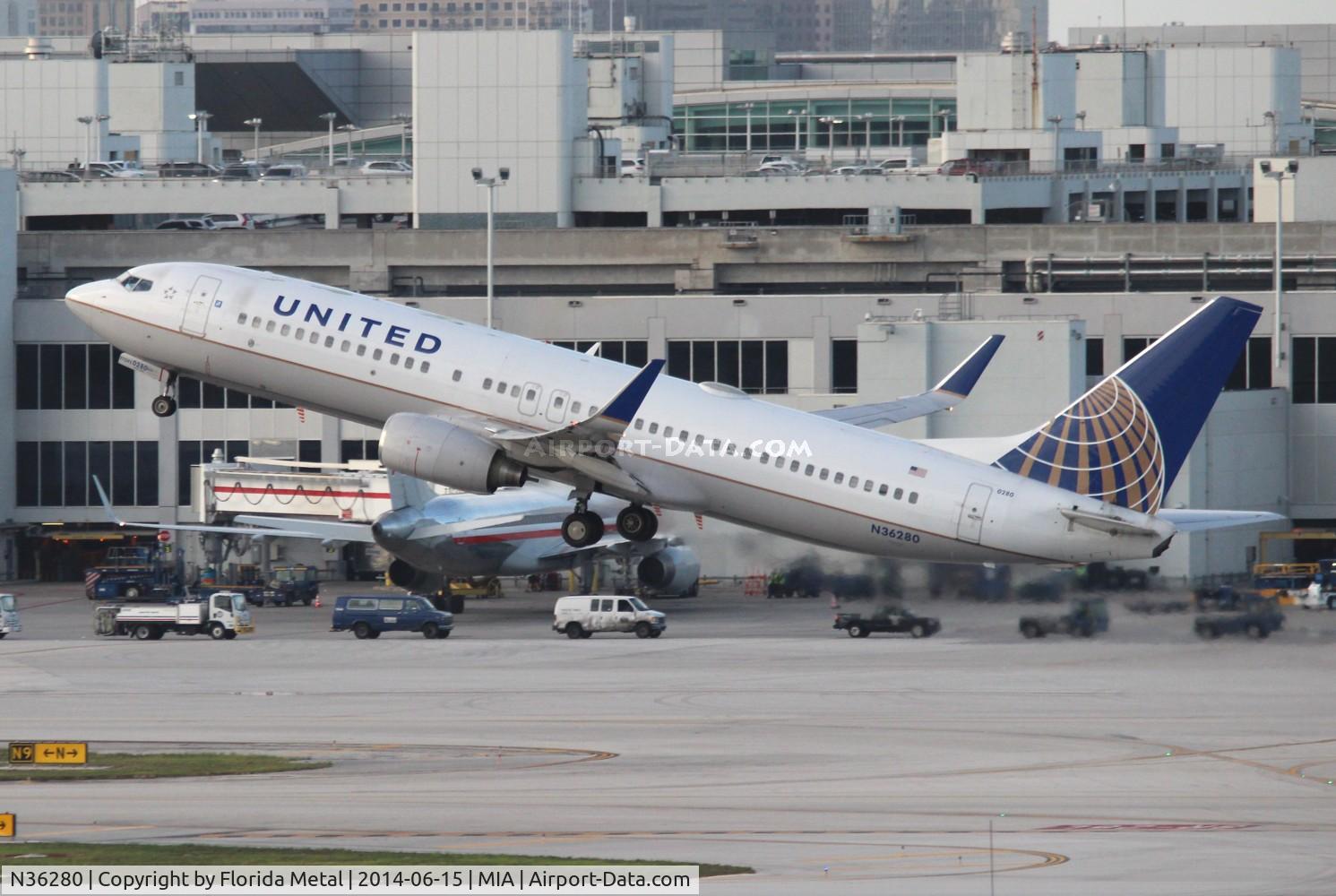 N36280, 2003 Boeing 737-824 C/N 31598, United