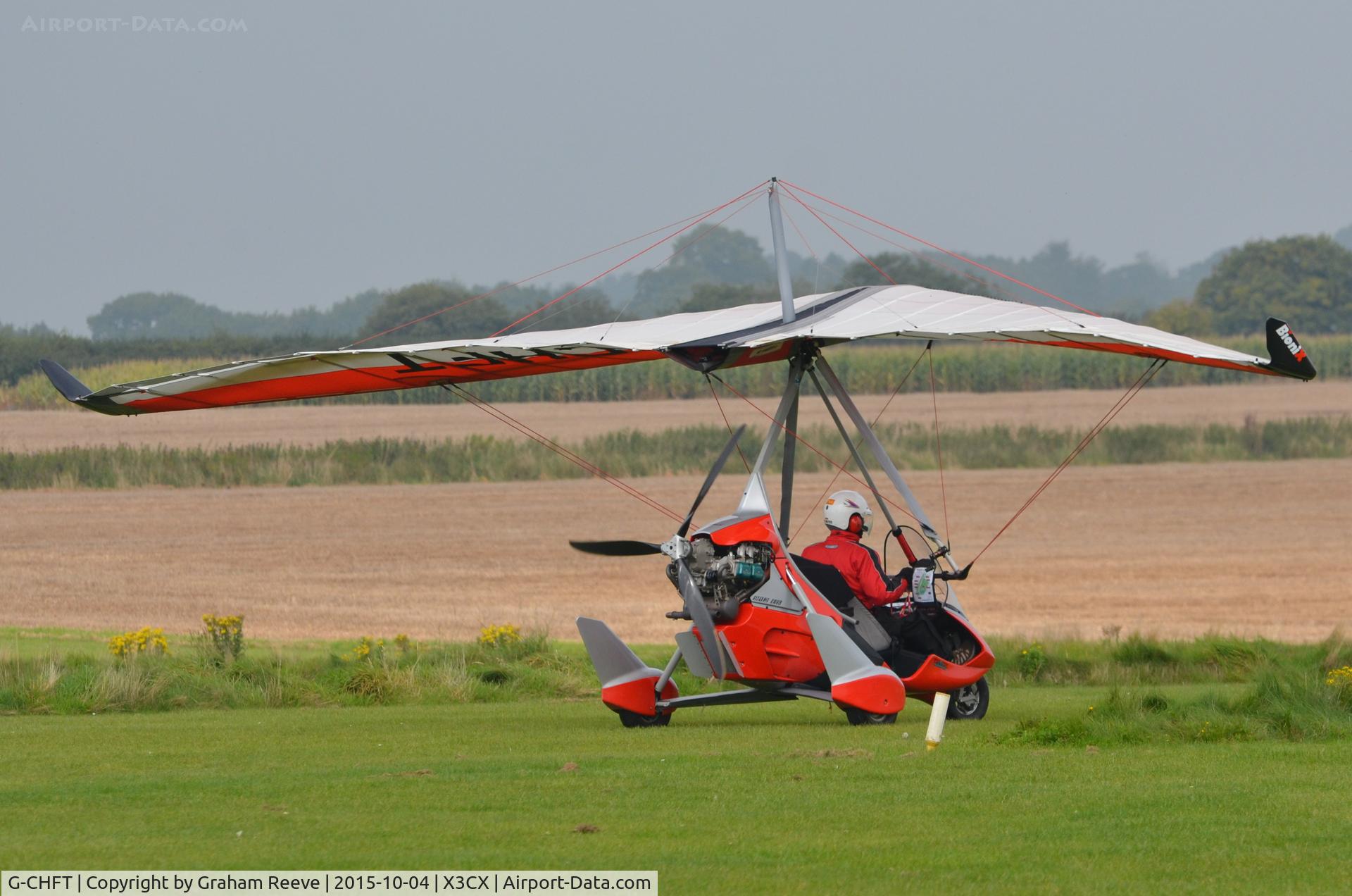 G-CHFT, Air Creation Tanarg / BioniX 15 912S-1 C/N BMAA/HB/624, About to depart from Northrepps.