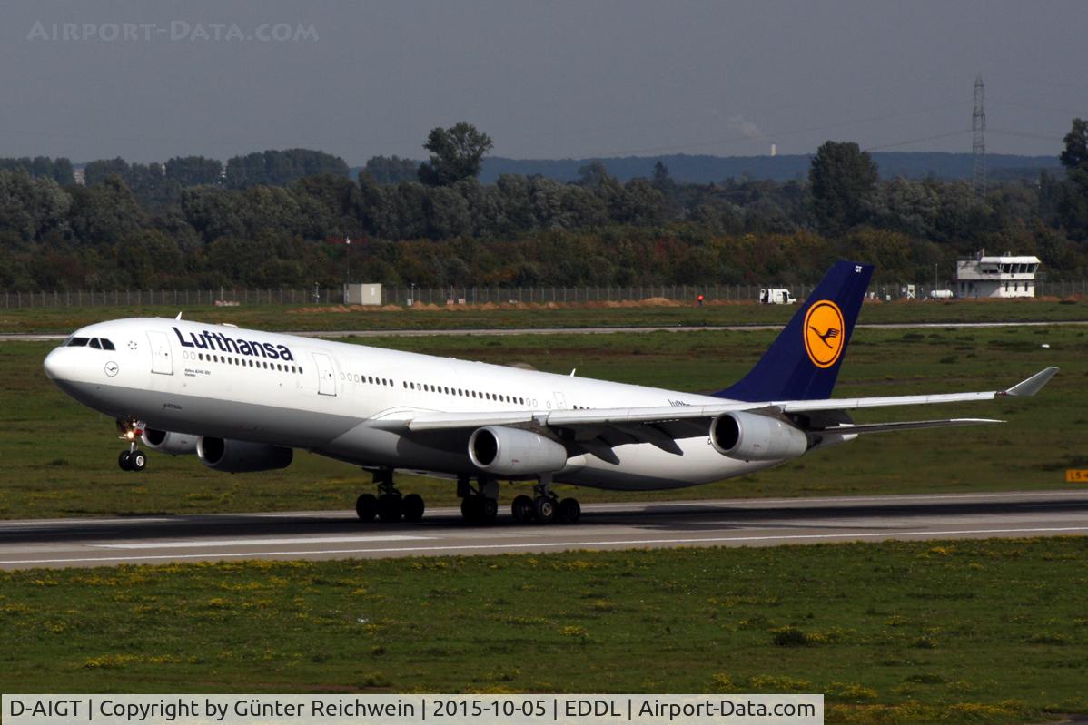 D-AIGT, 1999 Airbus A340-313 C/N 304, Taking off