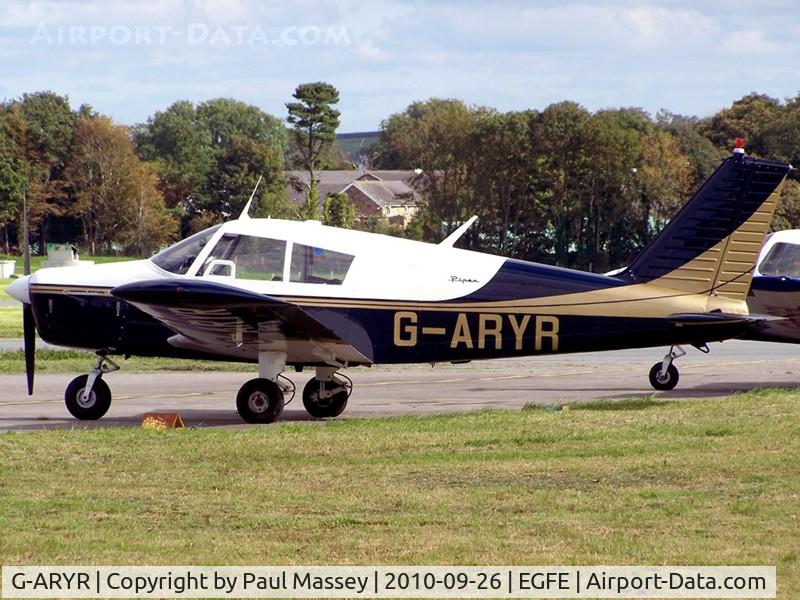 G-ARYR, 1962 Piper PA-28-180 Cherokee C/N 28-770, PA-28-180 Cherokee
