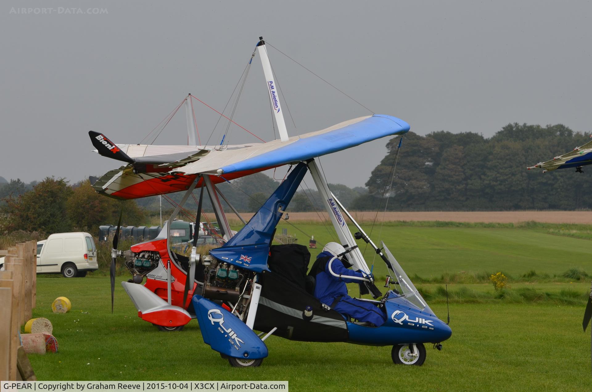 G-PEAR, 2007 P&M Aviation Pegasus Quik C/N 8309, About to depart from Northrepps.