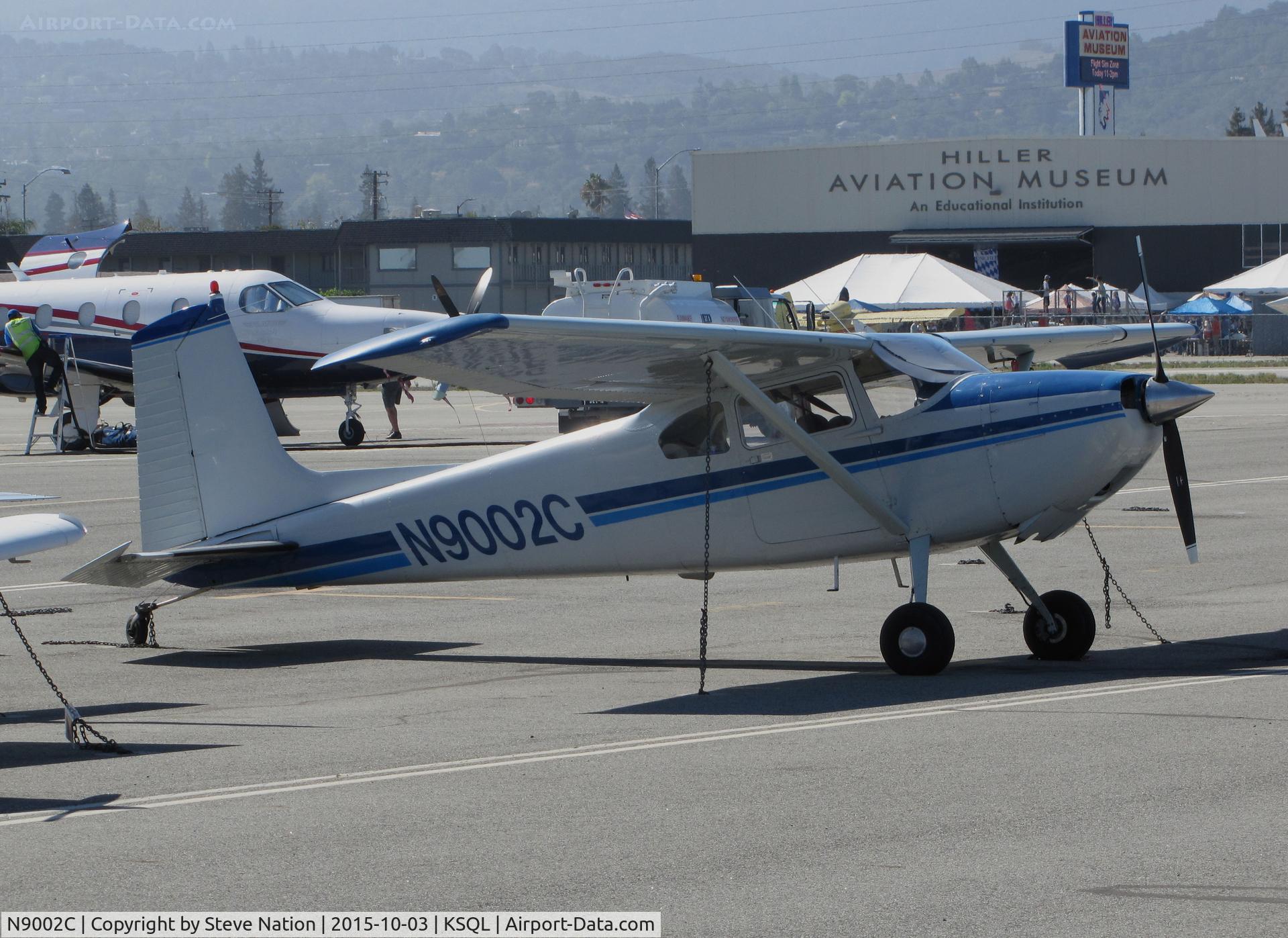 N9002C, 1954 Cessna 180 C/N 31050, Locally-based 1954 Cessna 180 parked on visitor's ramp @ San Carlos Airport, CA